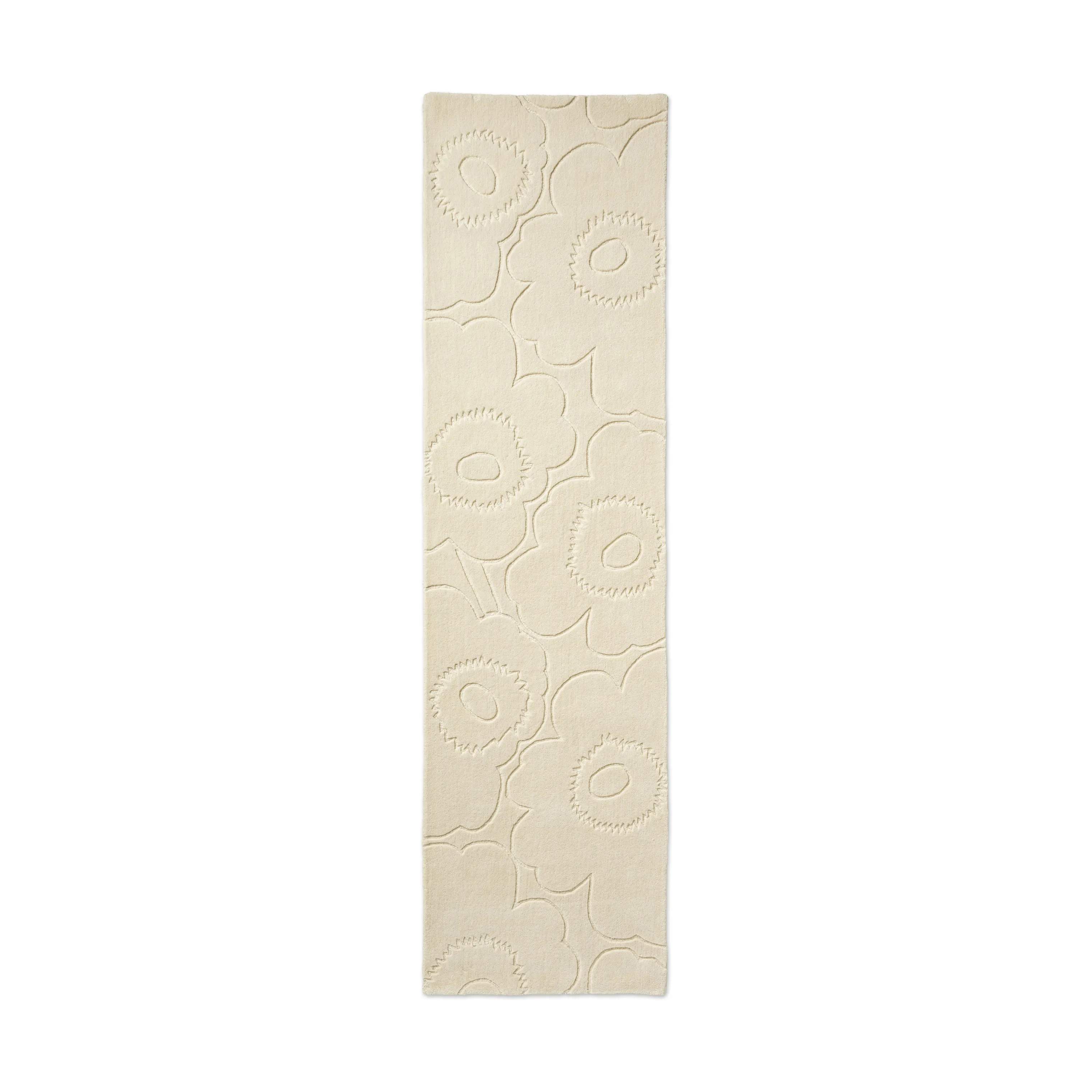 Marimekko by Brink & Campman Gulvtæpper Piirto Unikko Tæppeløber i Beige/hvid, B80 x L300 cm, 1