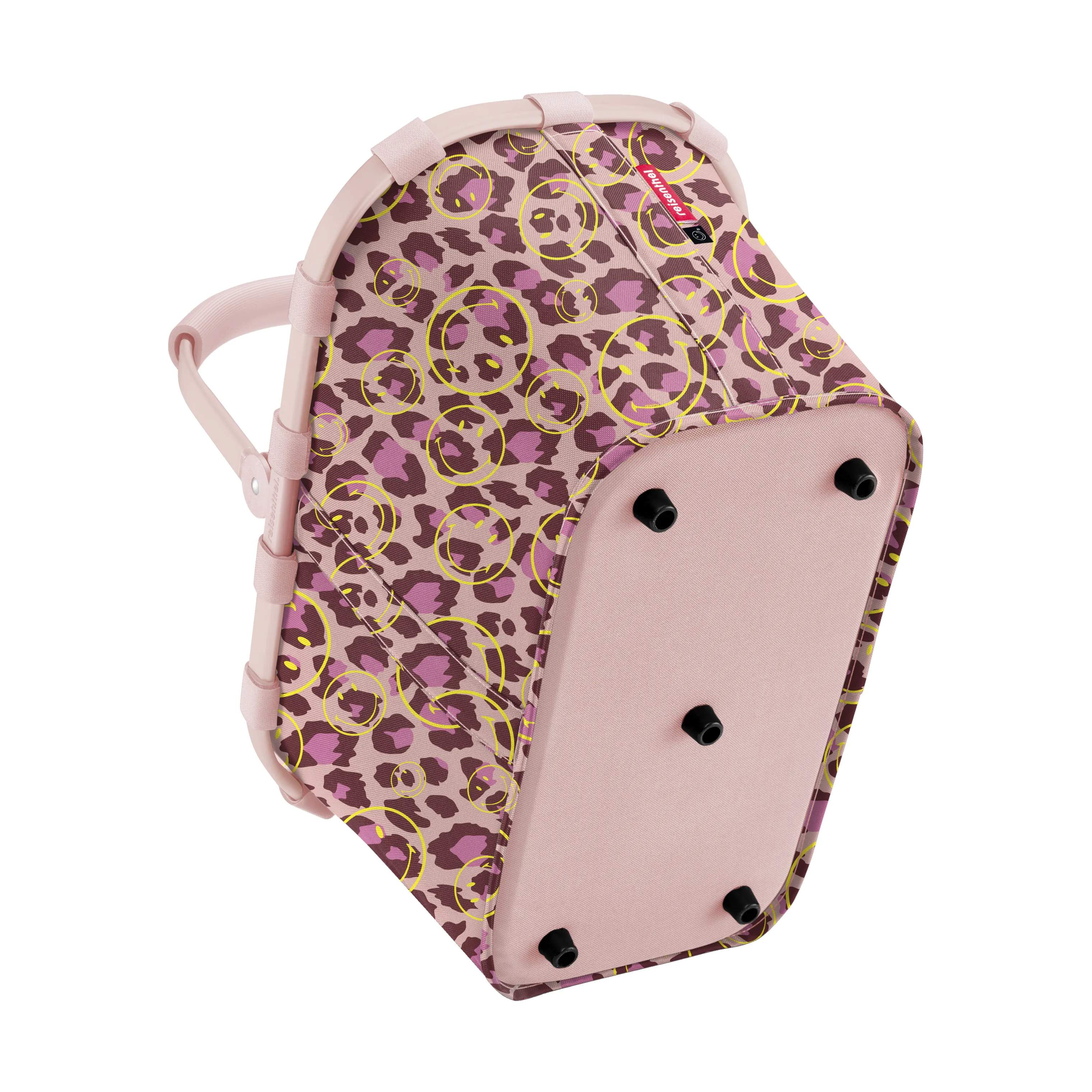 Reisenthel Indkøbskurve Carrybag Kurv i Pink leo med smiley, B48 x L28, 3