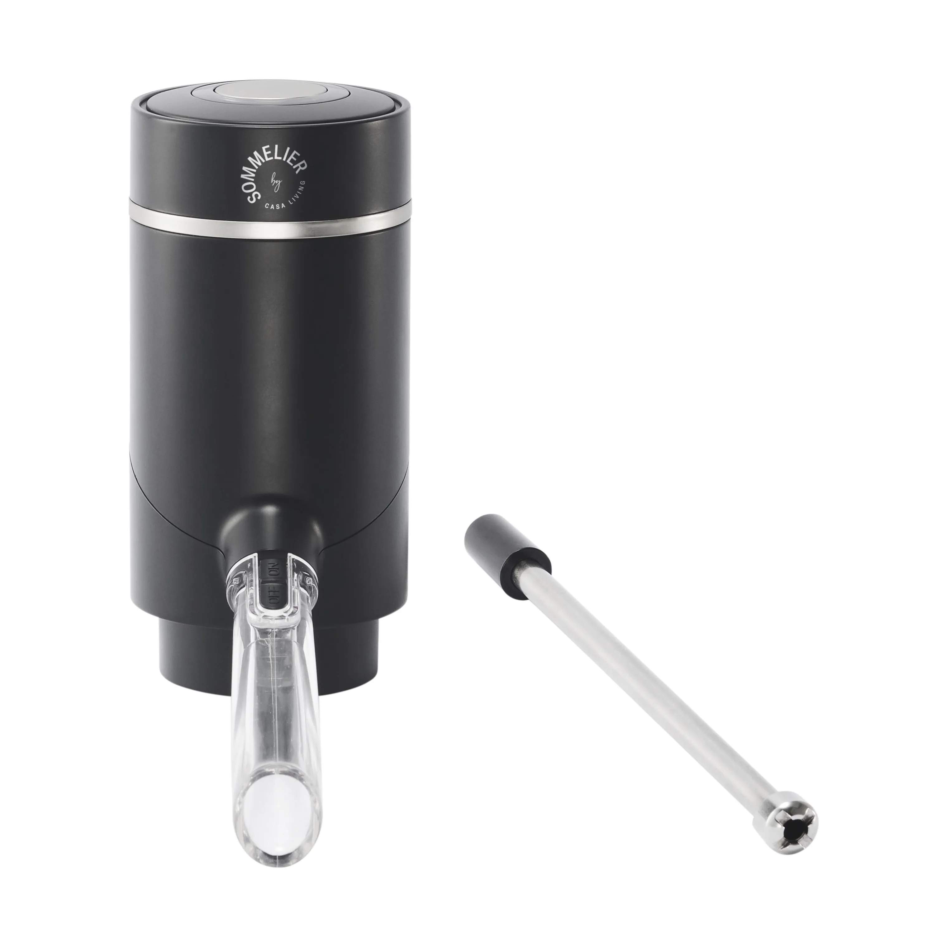 Sommelier by CASA Living Vinpumper Sommelier Vinpumper og ilter 2 i 1 i sort, 4