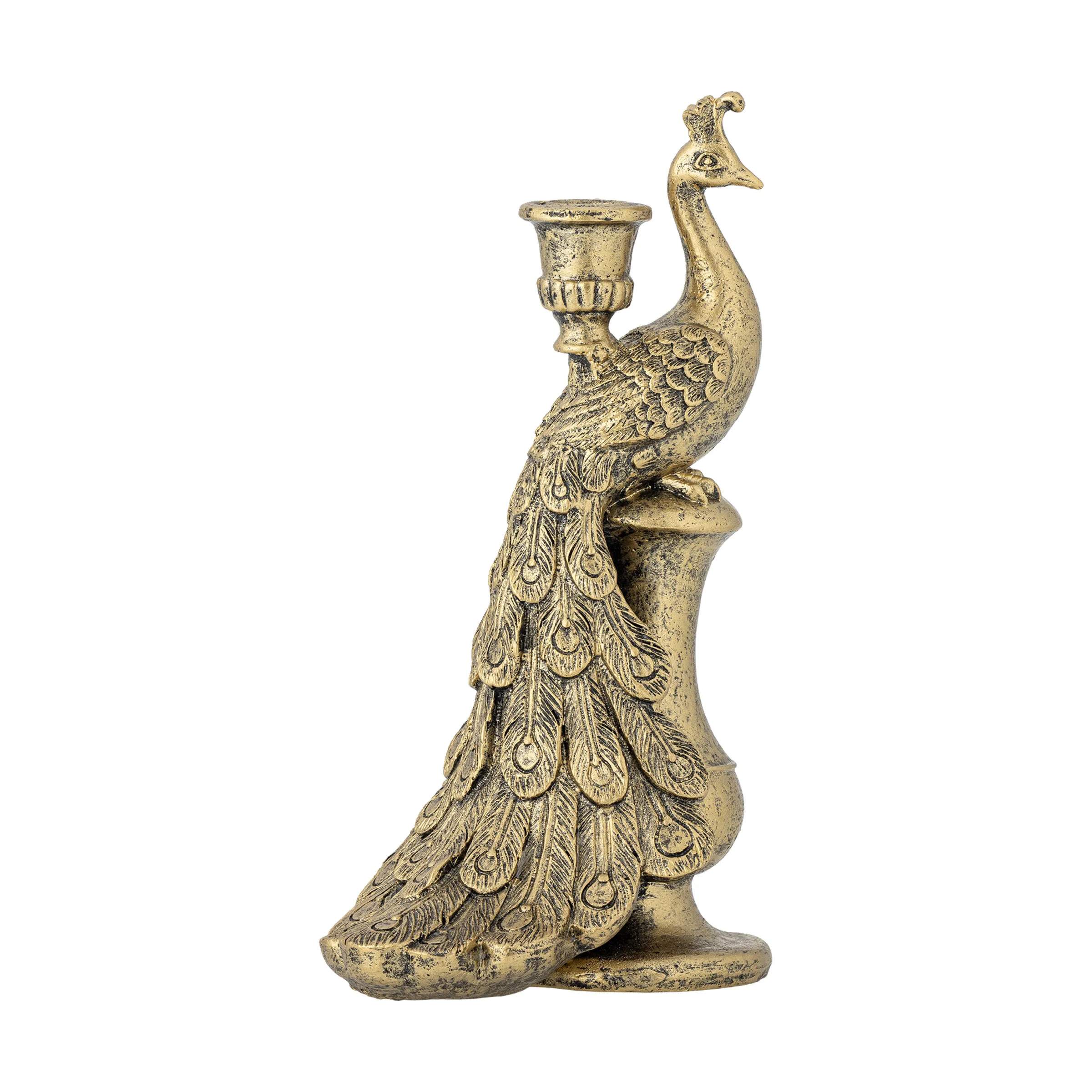 Creative Collection Kronelysestage Lysestage - Tausi i Guldfarvet, 1