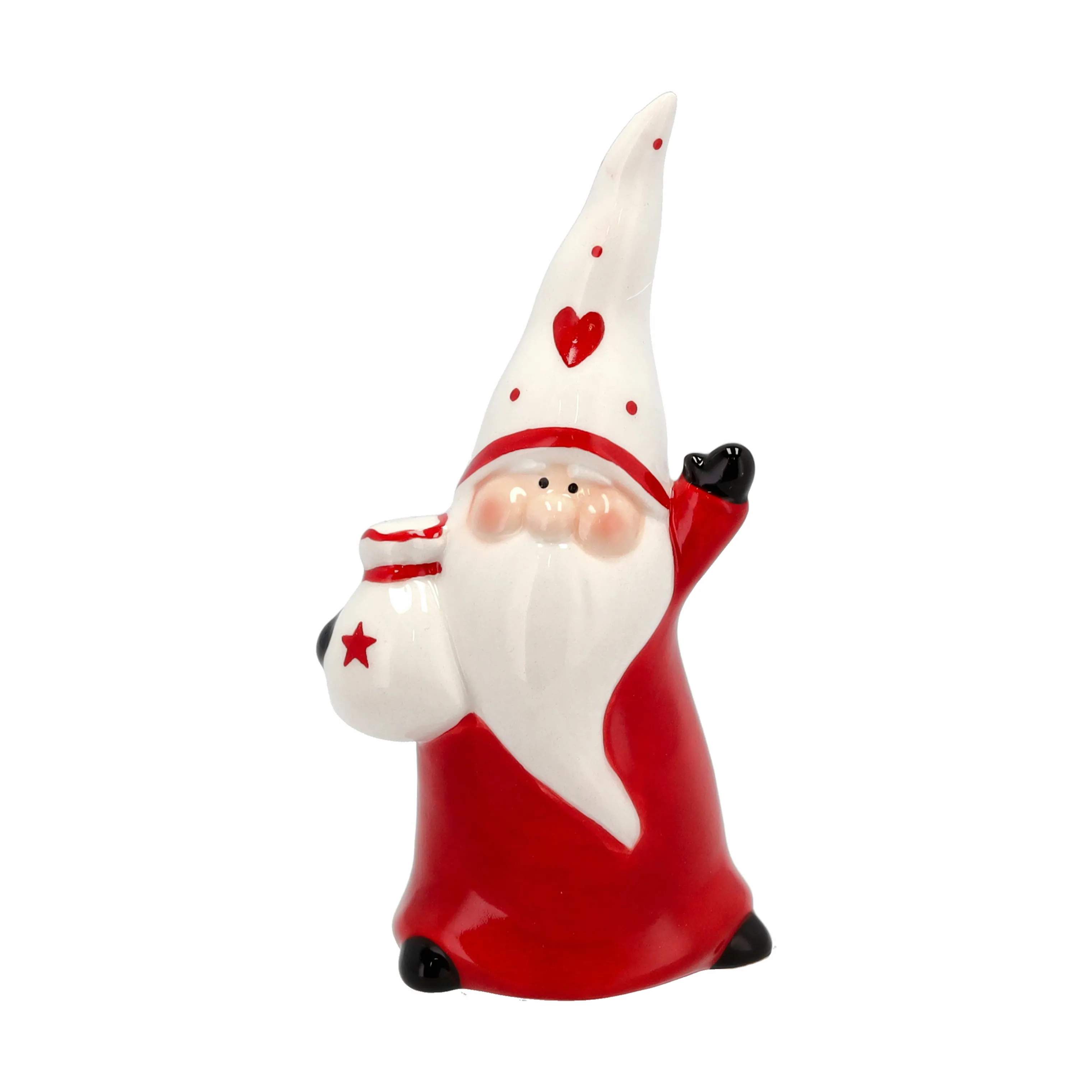 Casa Christmas Nisser Figur - Nisse i Rød/hvid, 1