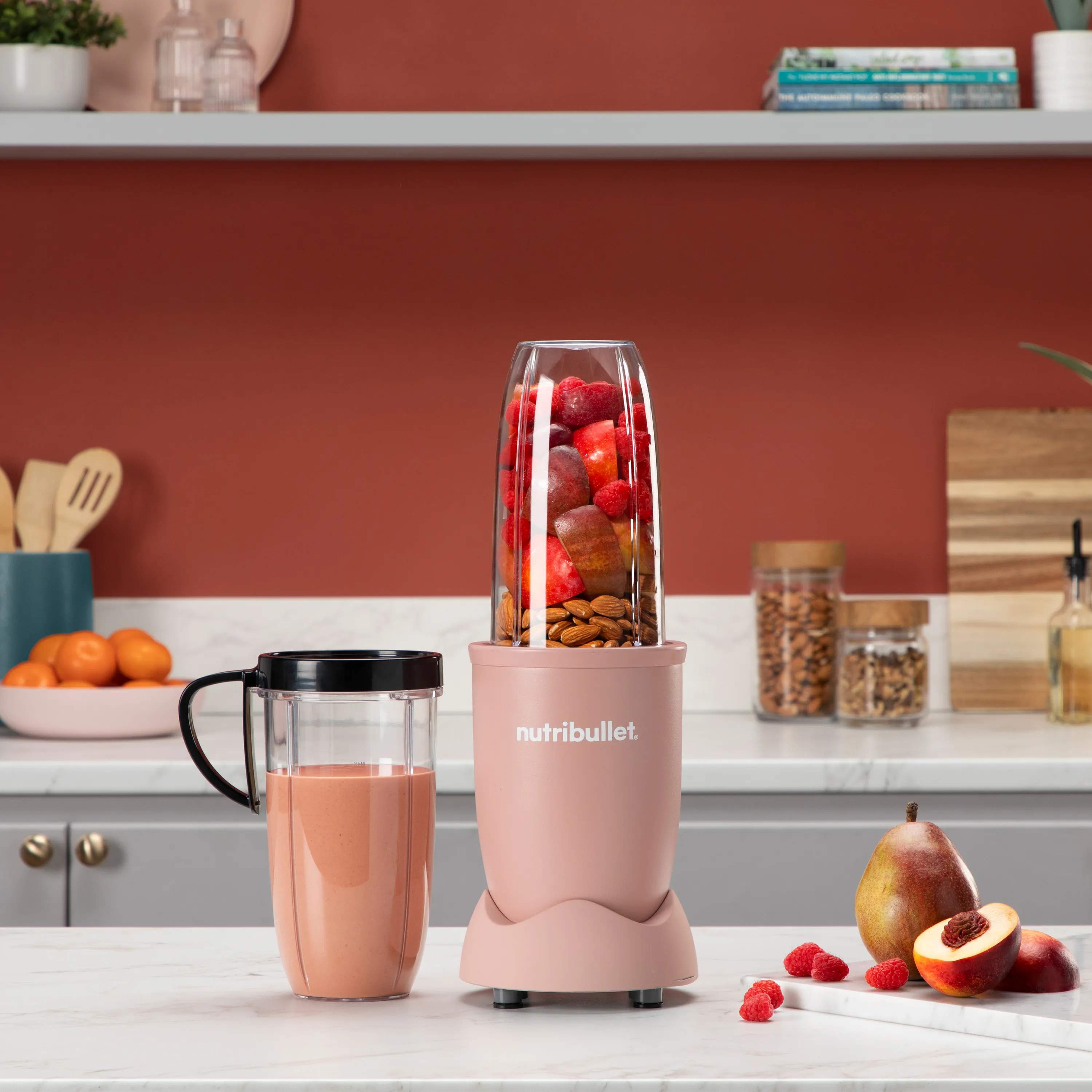 Nutribullet Smoothieblendere Pro 900 Smoothieblender NB907MACL i Mat pink, 4