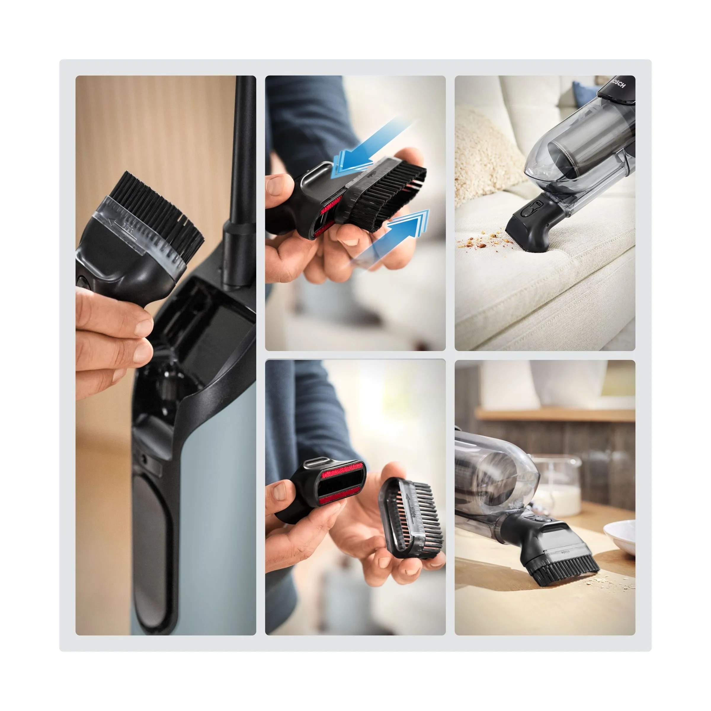 Bosch Støvsugere Støvsuger Flexxo BCH4SM28 i Blå, 7