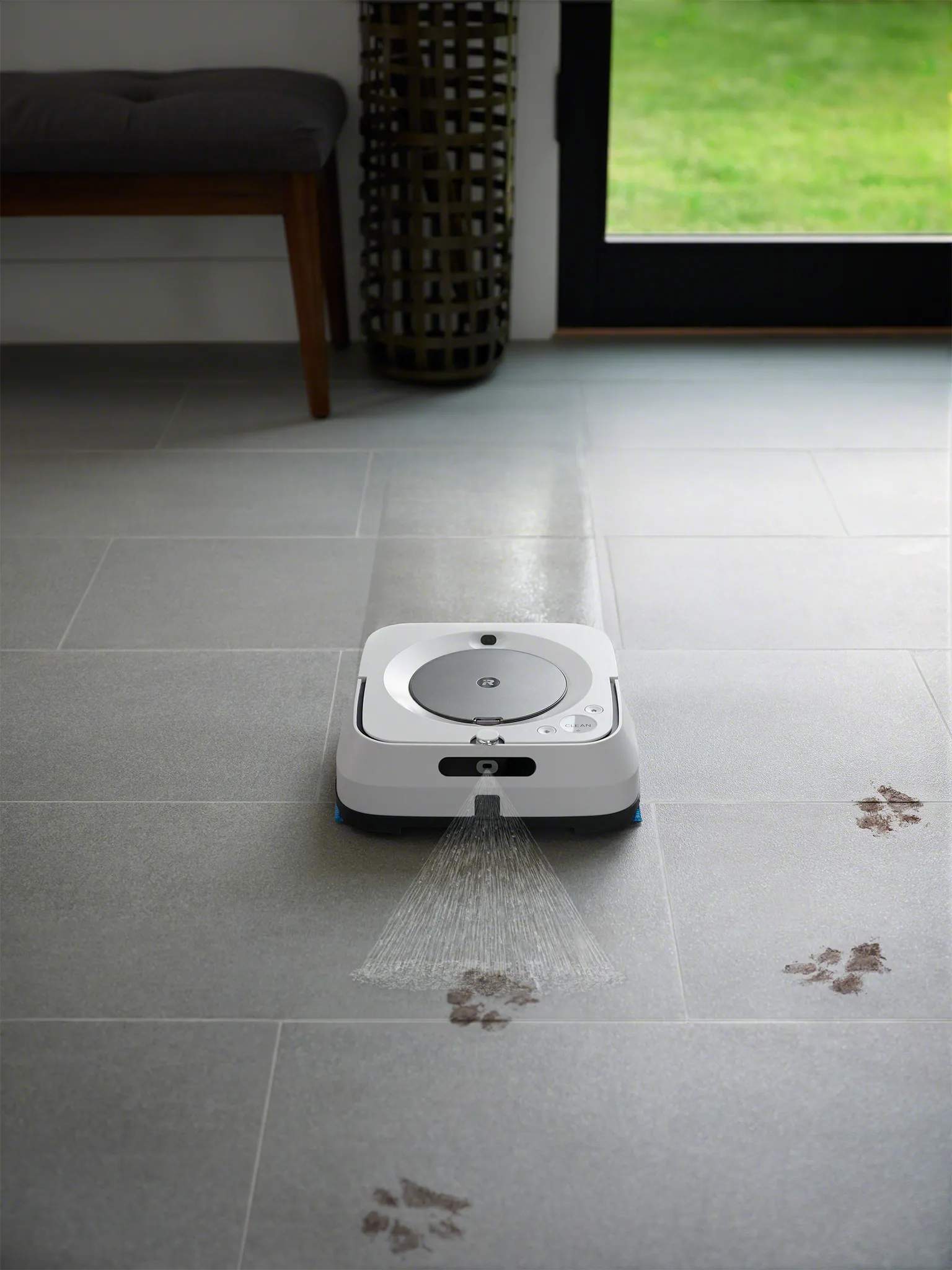 iRobot Gulvvaskere og tilbehør Braava M6138 Gulvrengøringsrobot i Hvid, 5