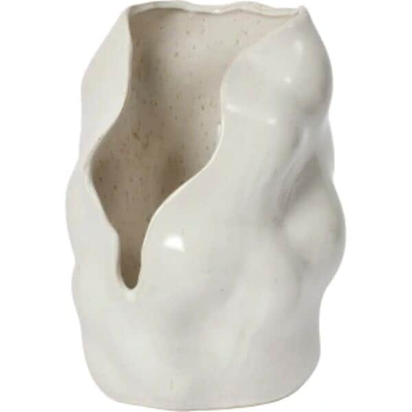 Broste Copenhagen Lanterner Hekla Lanterne i White Cream, 24 cm, 1