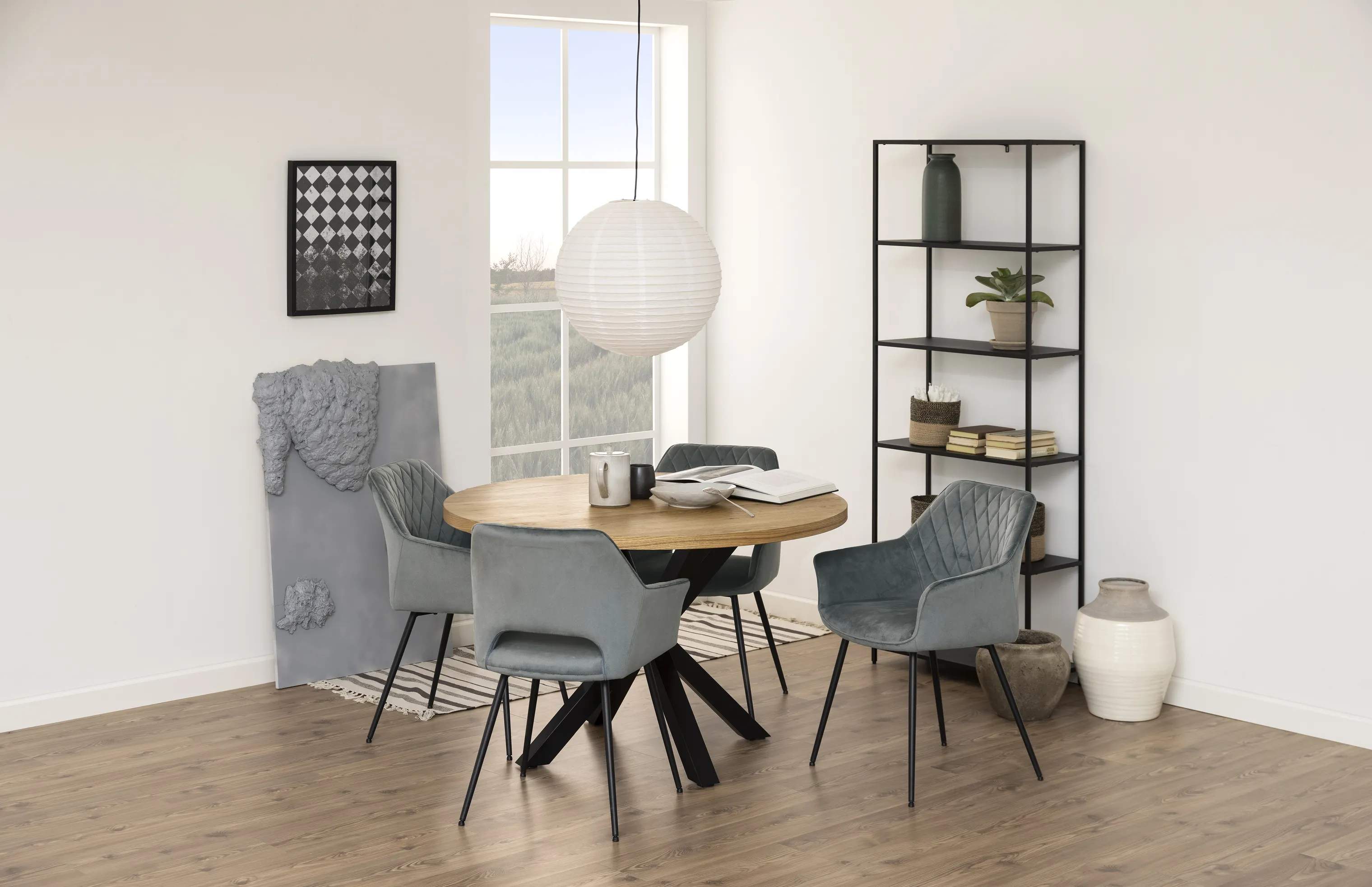 CASA Living Reoler og tilbehør Newcastle Reol i Mat sort, 2