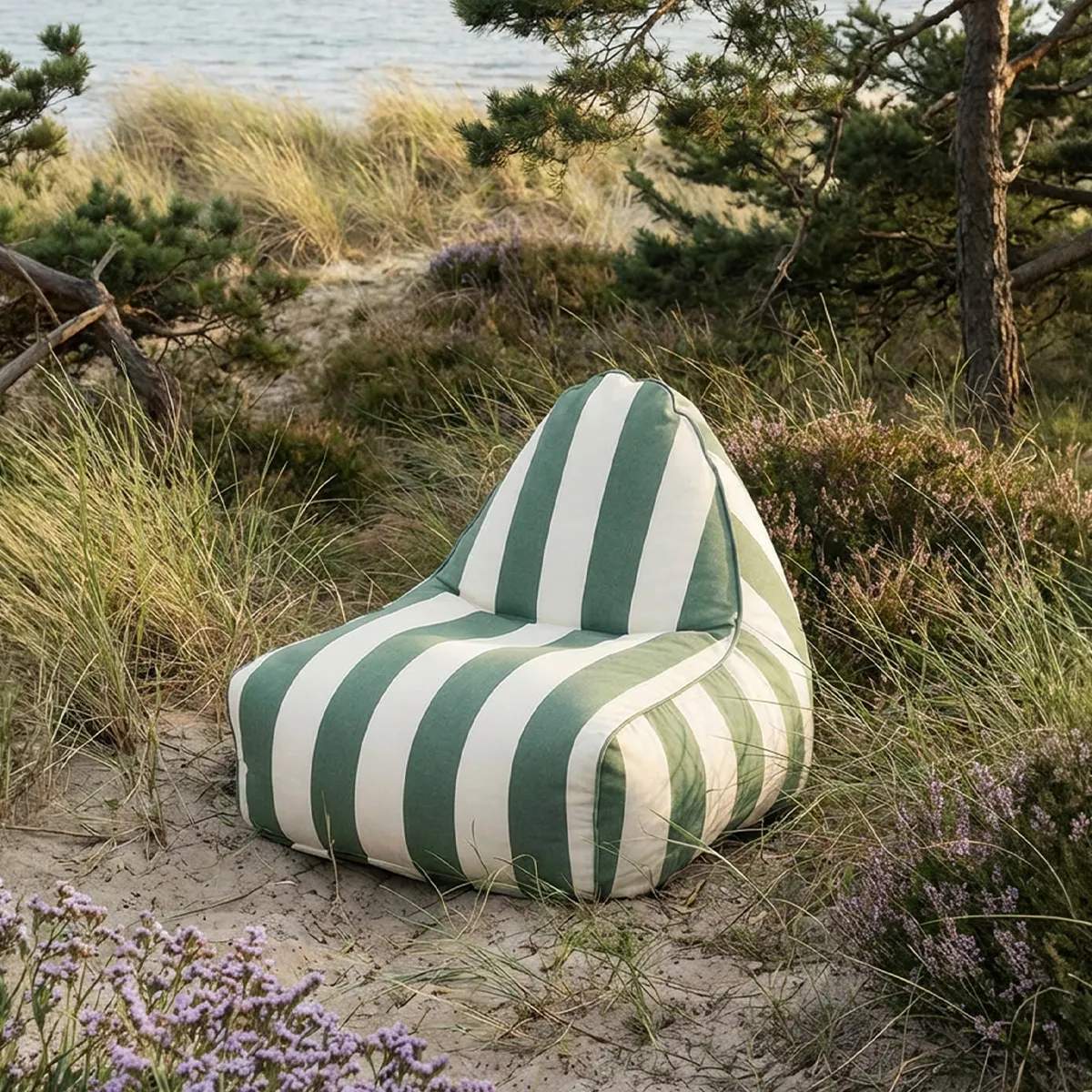 SACKit Loungestole Sækkestol i Olive, 2