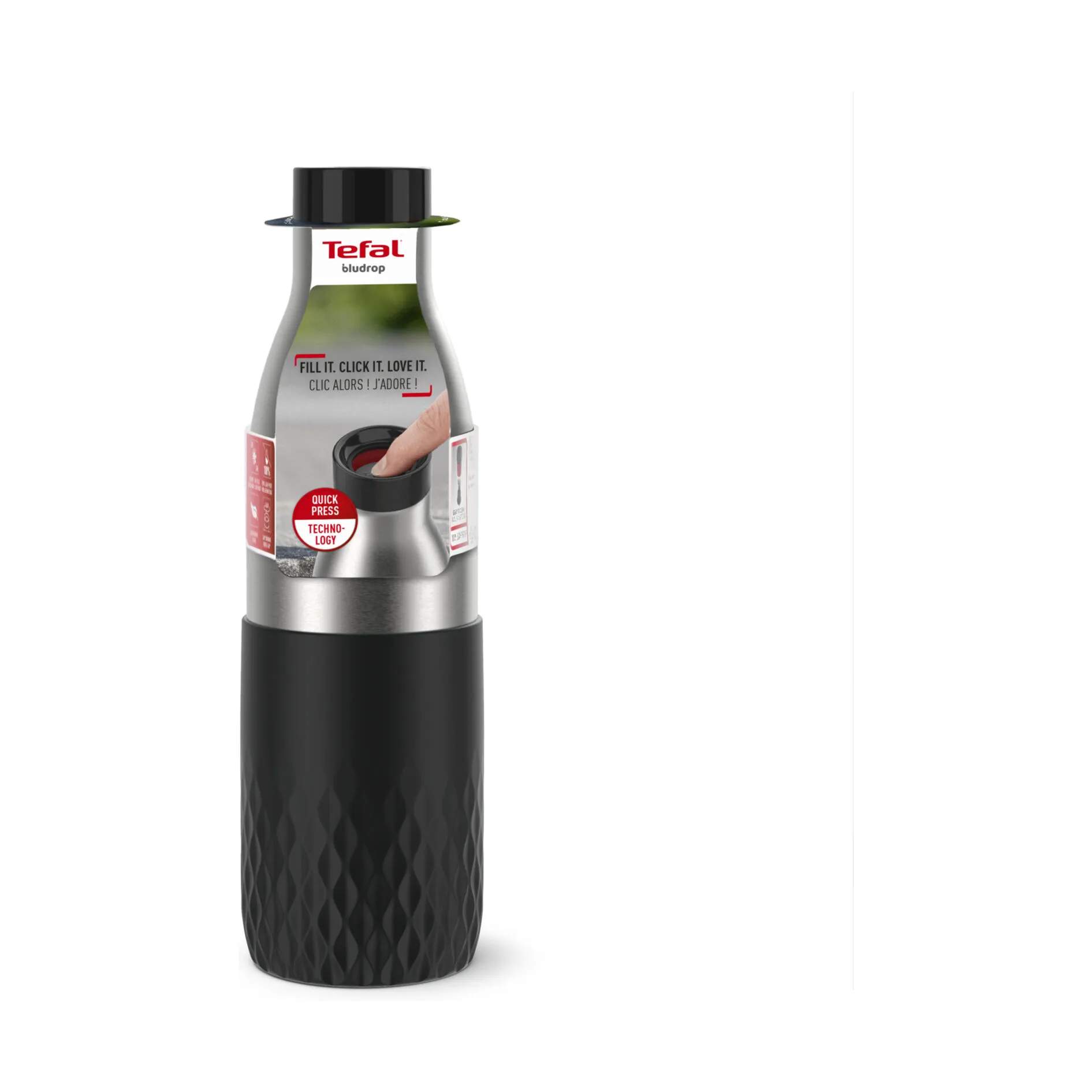 Tefal Termoflasker Bludrop Sleeve Termoflaske i Stål / Sort, 4