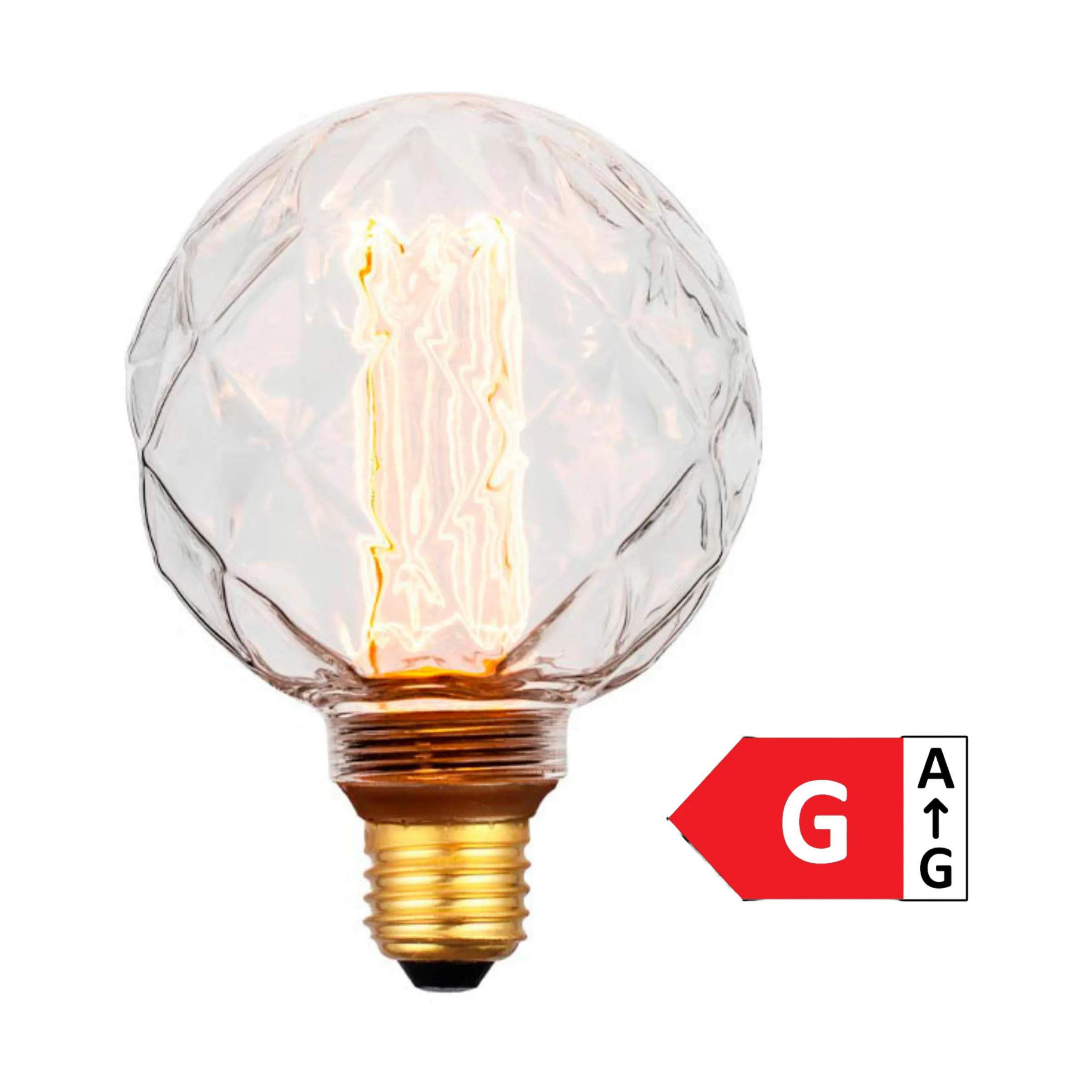 Colors Facet Mini Globe LED Lyspære, klar, large