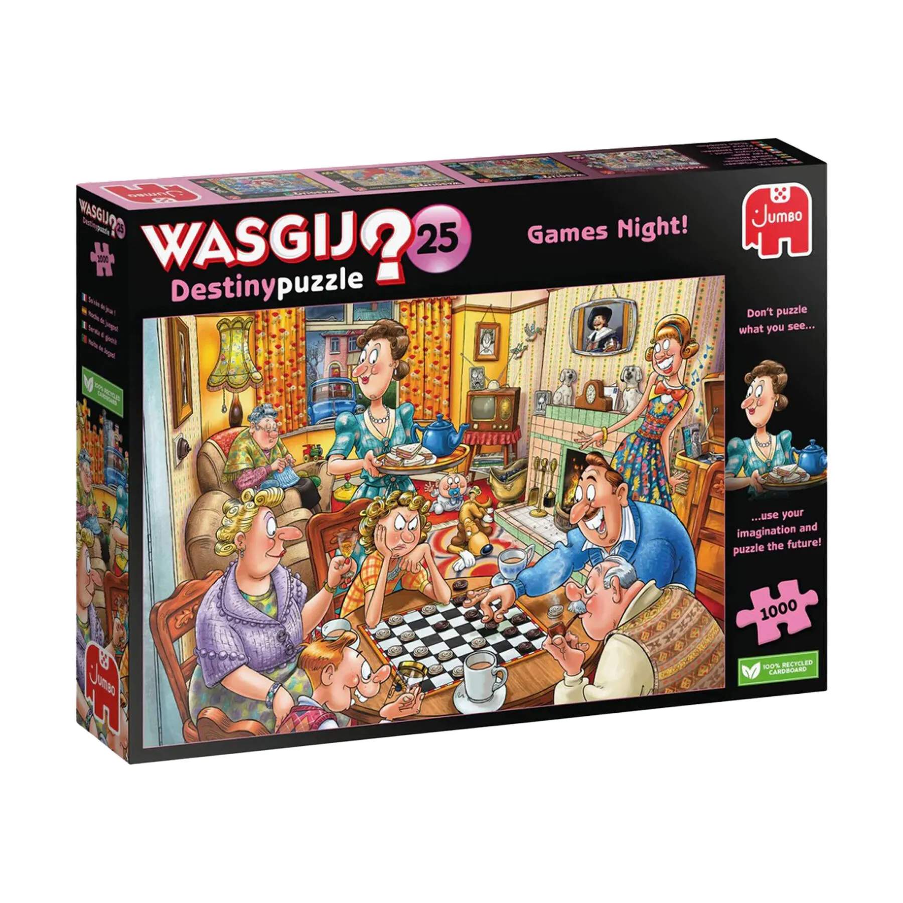 Spilbræt Puslespil Puzzle Wasgij Puslespil - Games Night i Games Night, 1