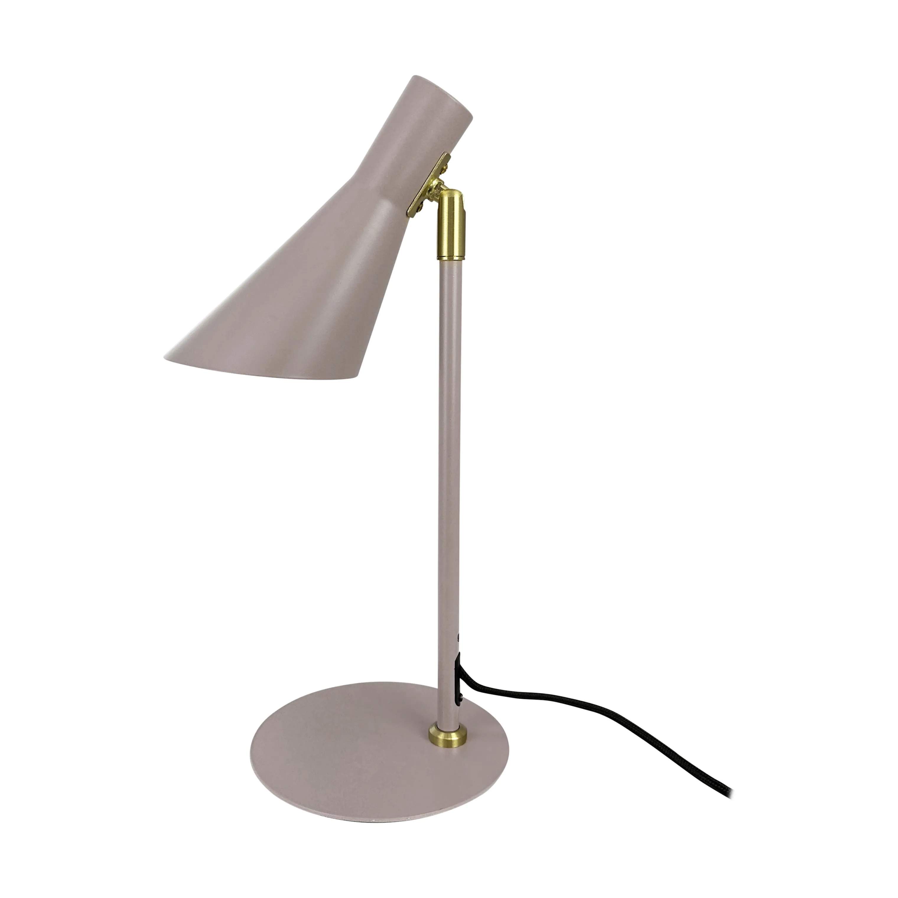 Dyberg Larsen Bordlamper DL12 Bordlampe i Beige/ Messing, H39,5 x Ø20 cm, 1