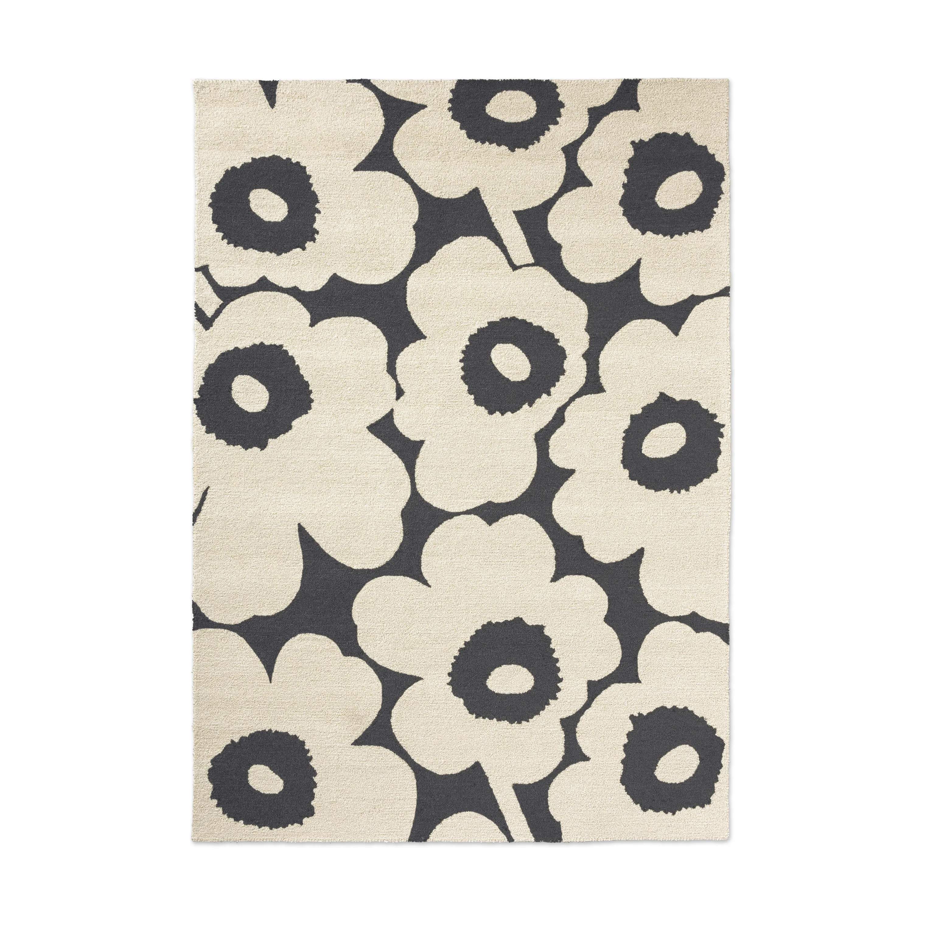 Marimekko by Brink & Campman Gulvtæpper Unikko Udendørsgulvtæppe i Hvid/sort, B250 x L350 cm, 1