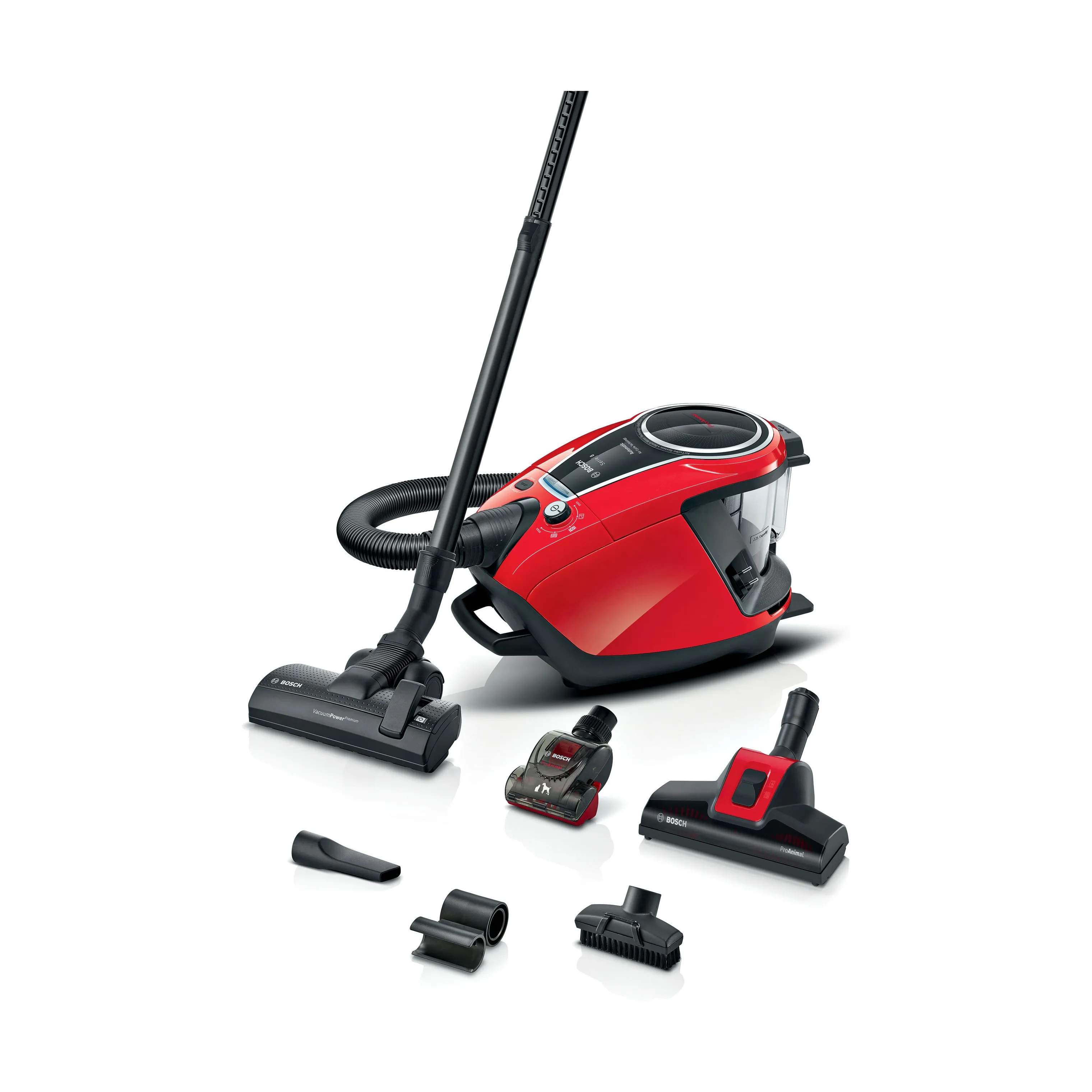 Bosch Støvsugere Poseløs støvsuger BGS7PET1 Serie 8 i Rød, 1