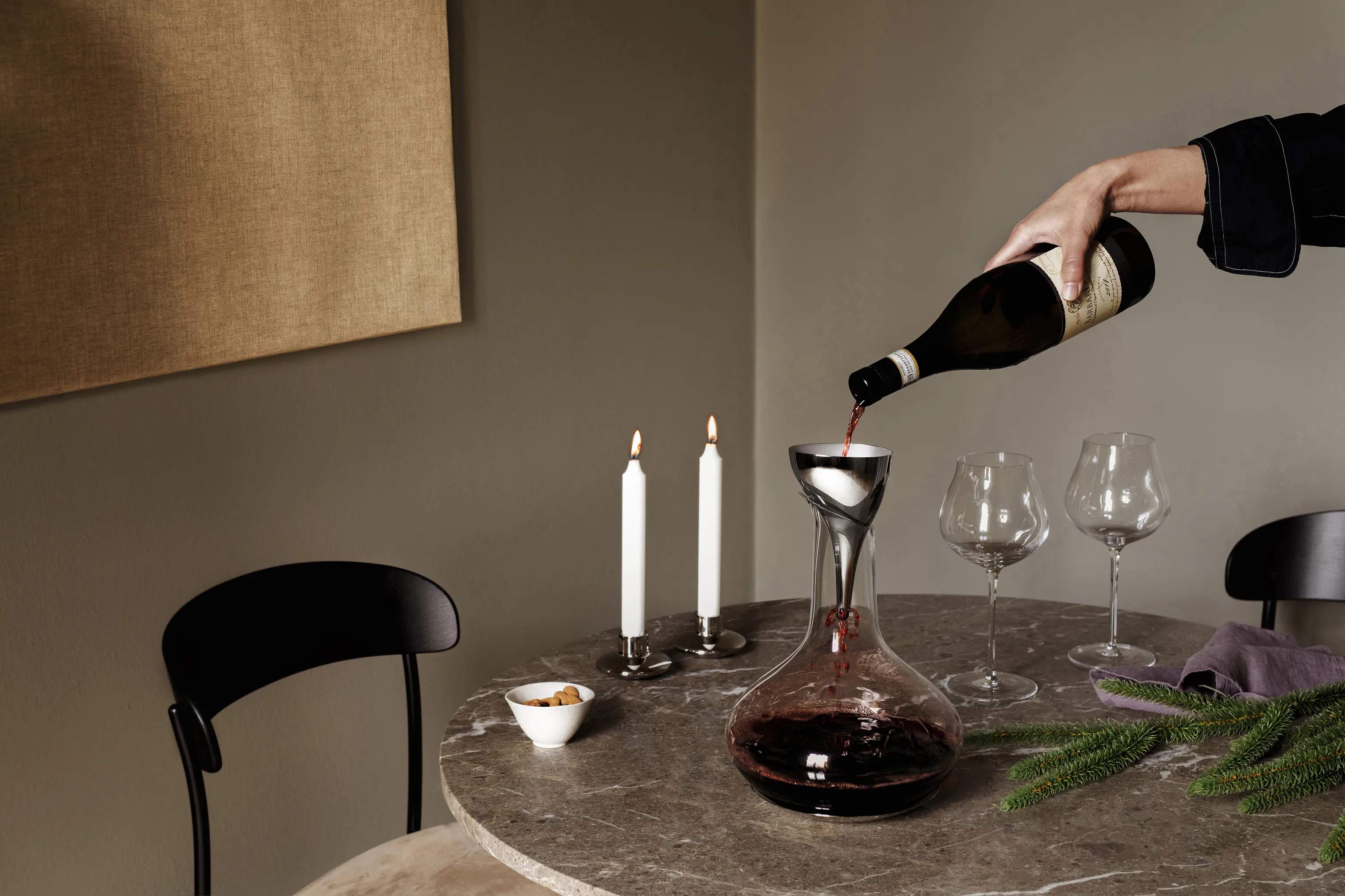 Georg Jensen Viniltere Sky Vintragt m. filter i Stål, 2