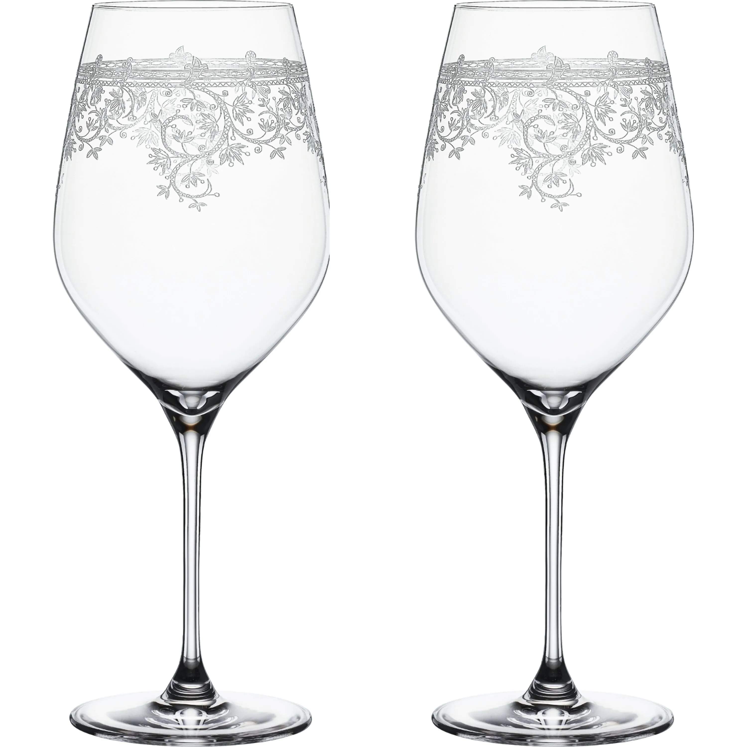 Spiegelau Rødvinsglas Arabesque Bordeauxglas - 2 stk. i KLAR, 1