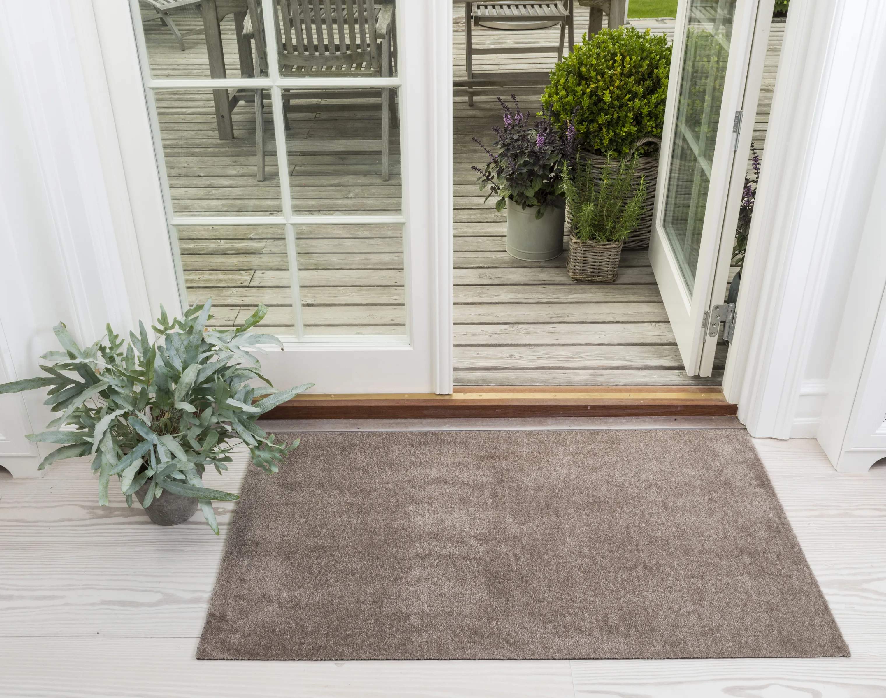 Tica Copenhagen Gulvtæpper Uni Color Gulvtæppe i Sand, B67 x L120 cm, 3