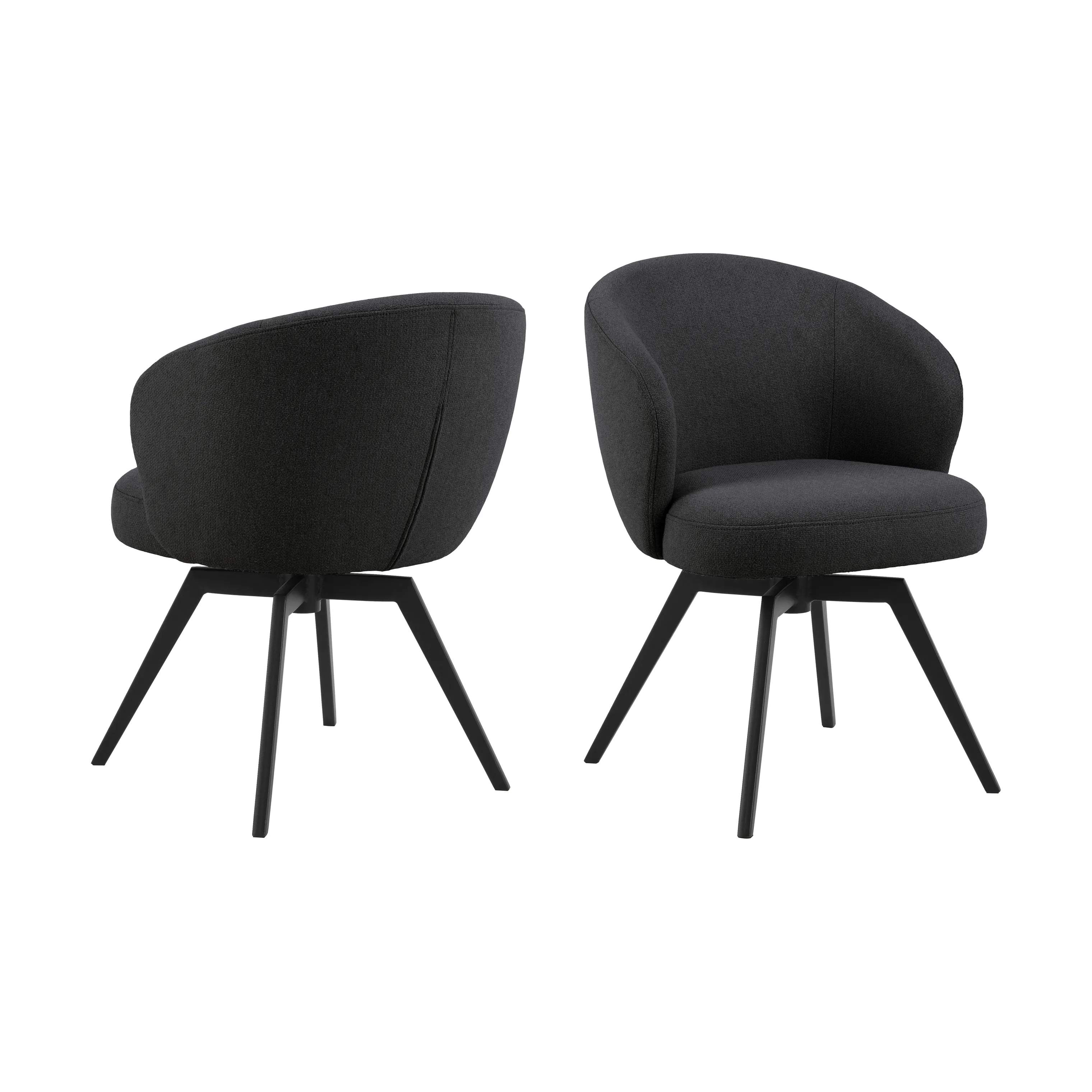 CASA Living Spisebordsstole Darlene Spisebordsstol i Antracit, 3