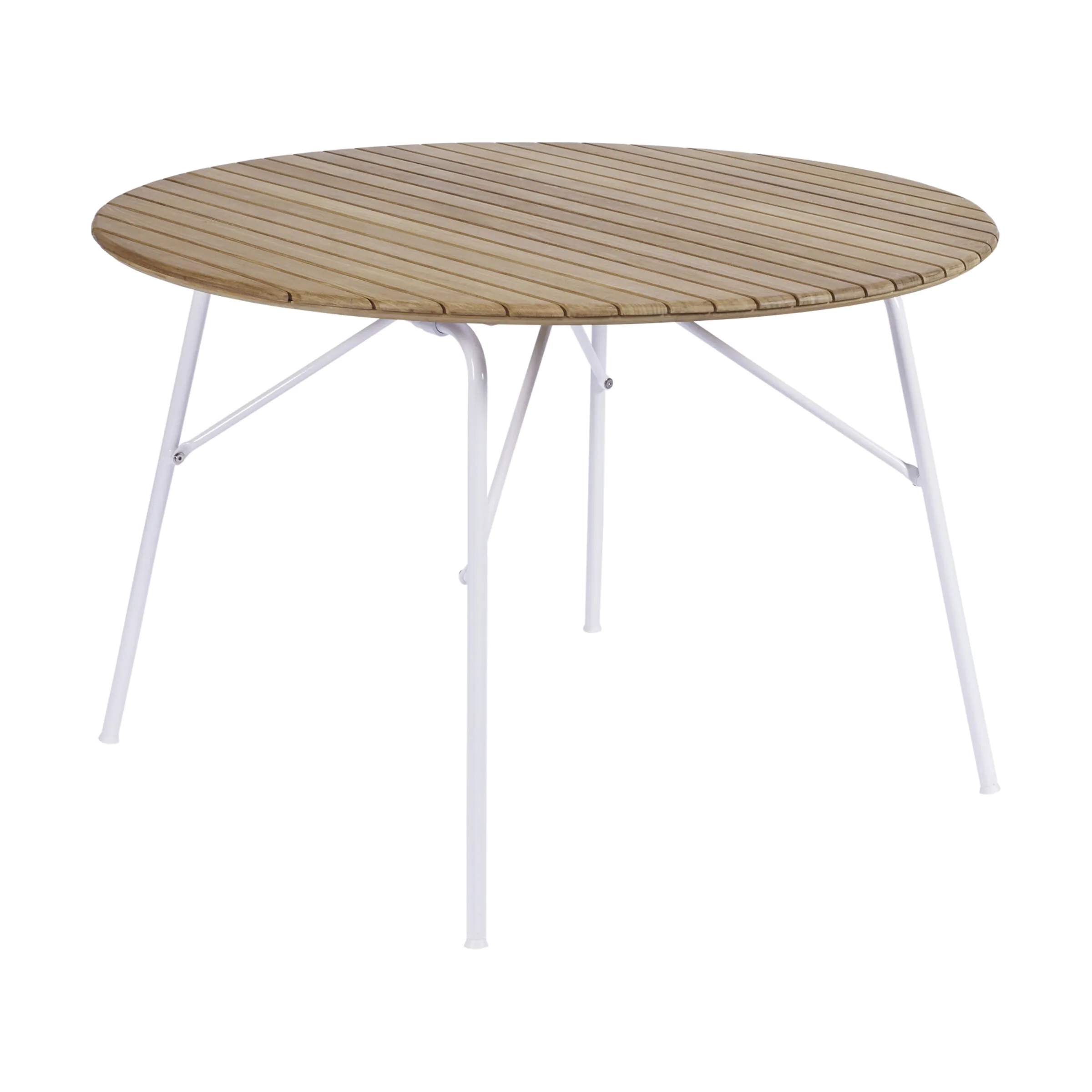 Mandalay Havespiseborde Magnolia Havebord i Hvid/Teak, H72 x Ø110 cm, 1