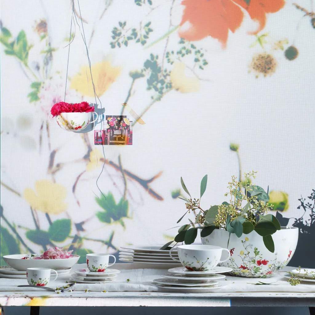 Rosenthal Suppeskåle Brillance Fleurs Sauvages Suppekop i Hvid / Multifarvet, 2