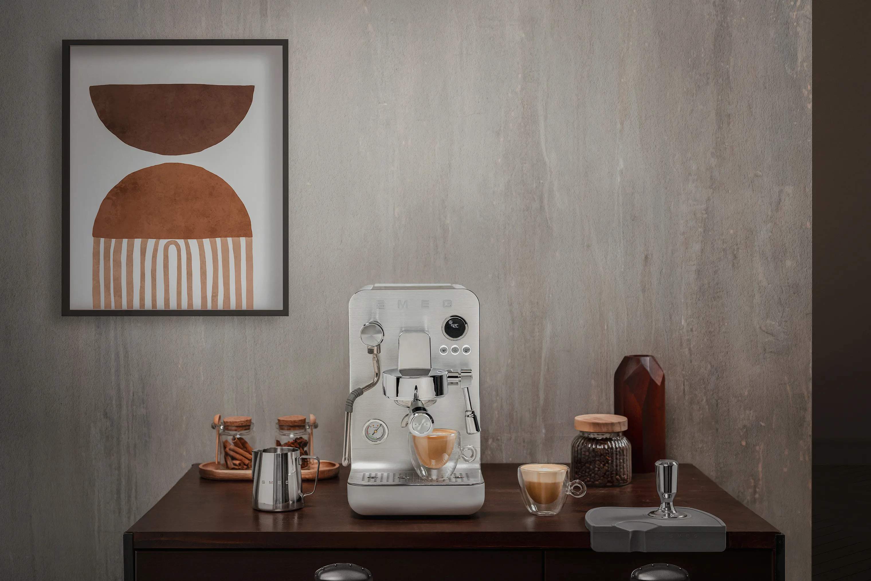 Smeg Espressomaskiner Collezione Minipro Espressomaskine i Mat Hvid, 2