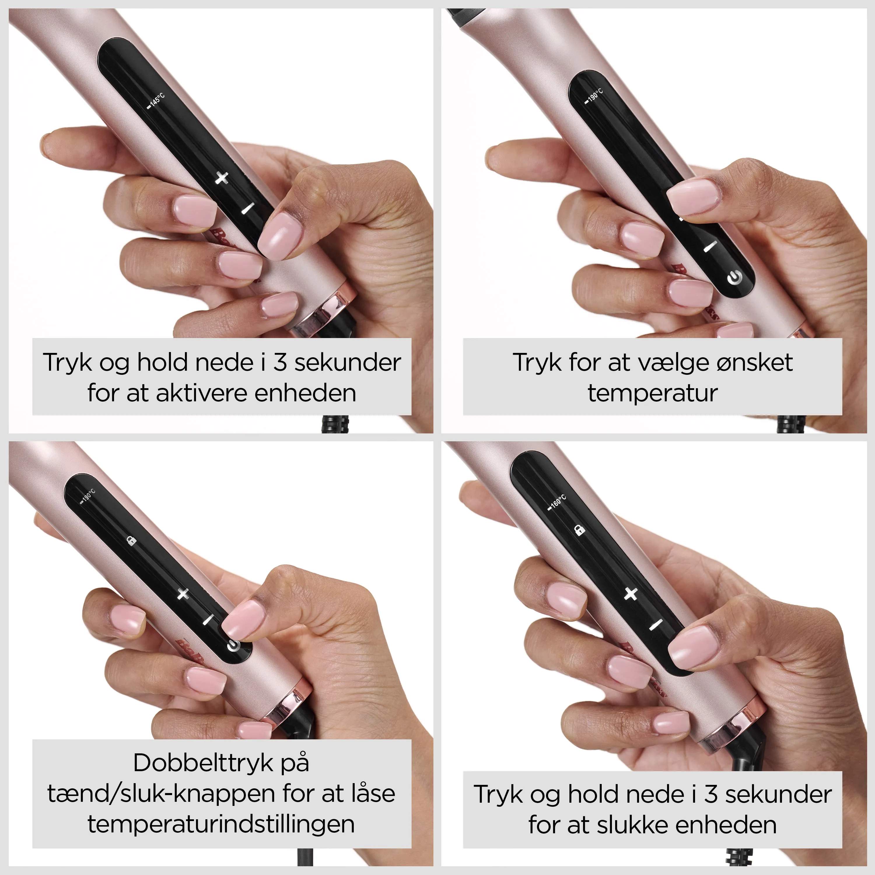 BaByliss Krøllejern Volume Boost Hot Brush i Lyserød, 9