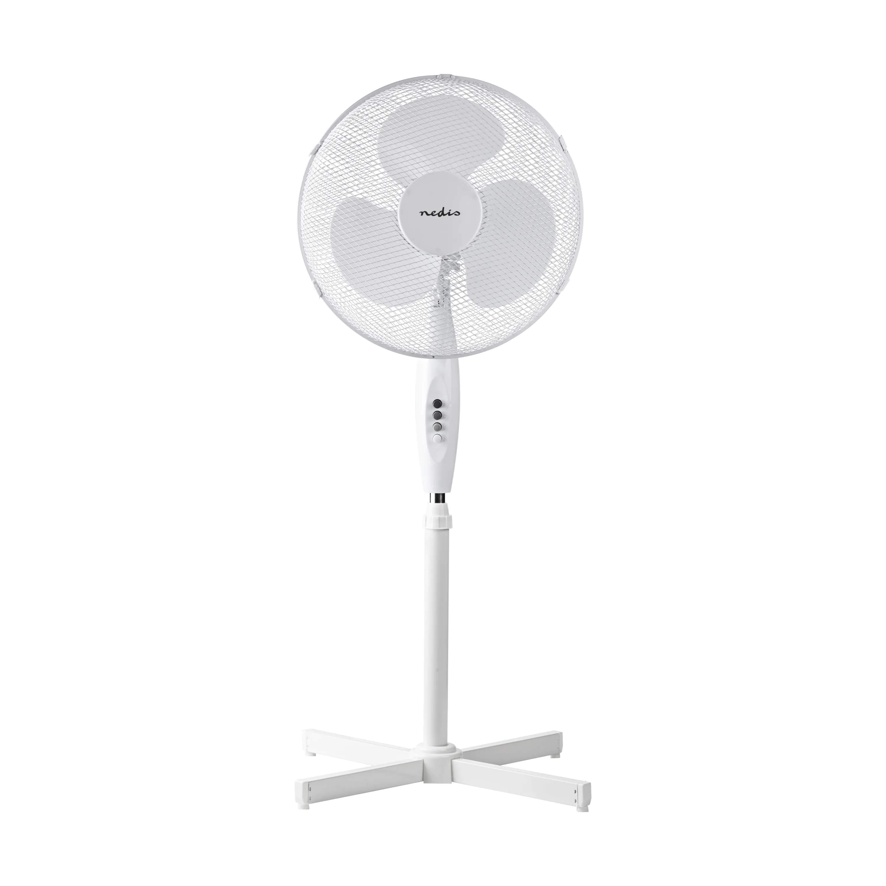 Nedis Ventilatorer Gulvventilator i Hvid, 1