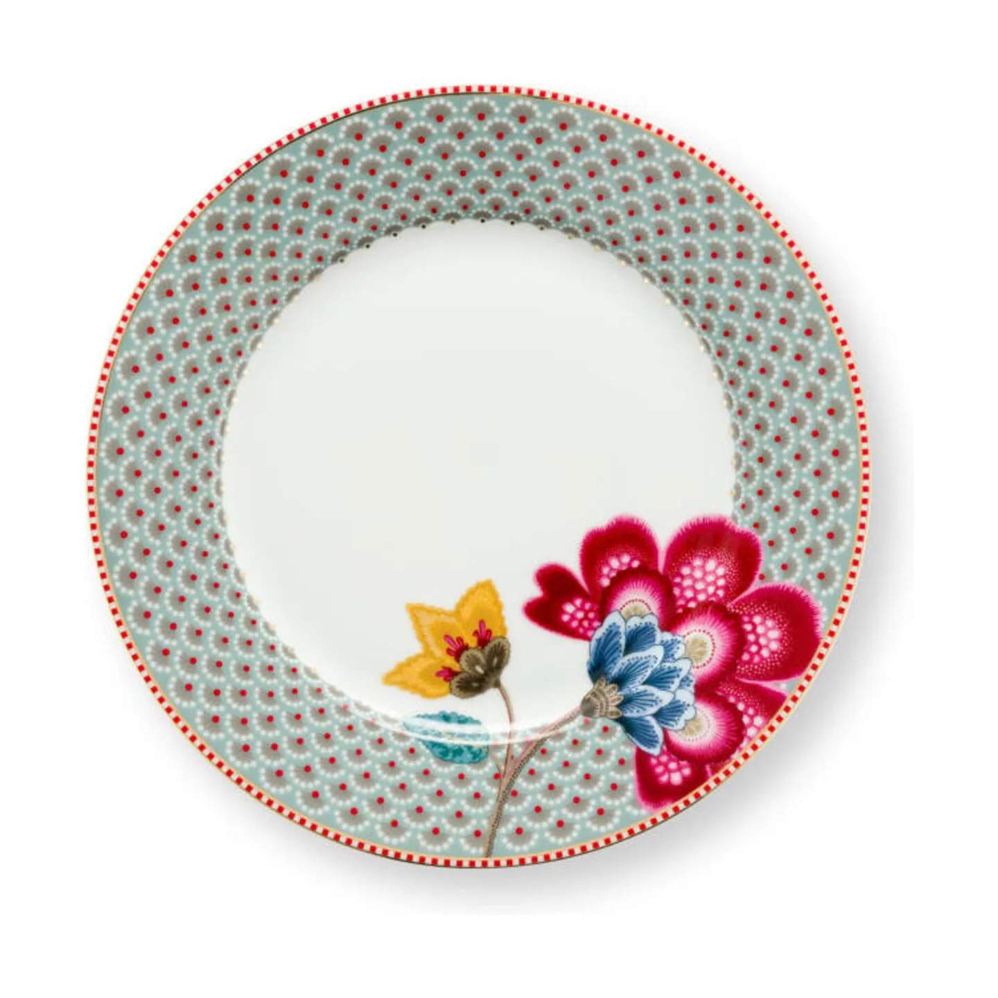 PIP Studio Frokosttallerkener Blooming Tales Tallerken i Blue, 23 cm, 1