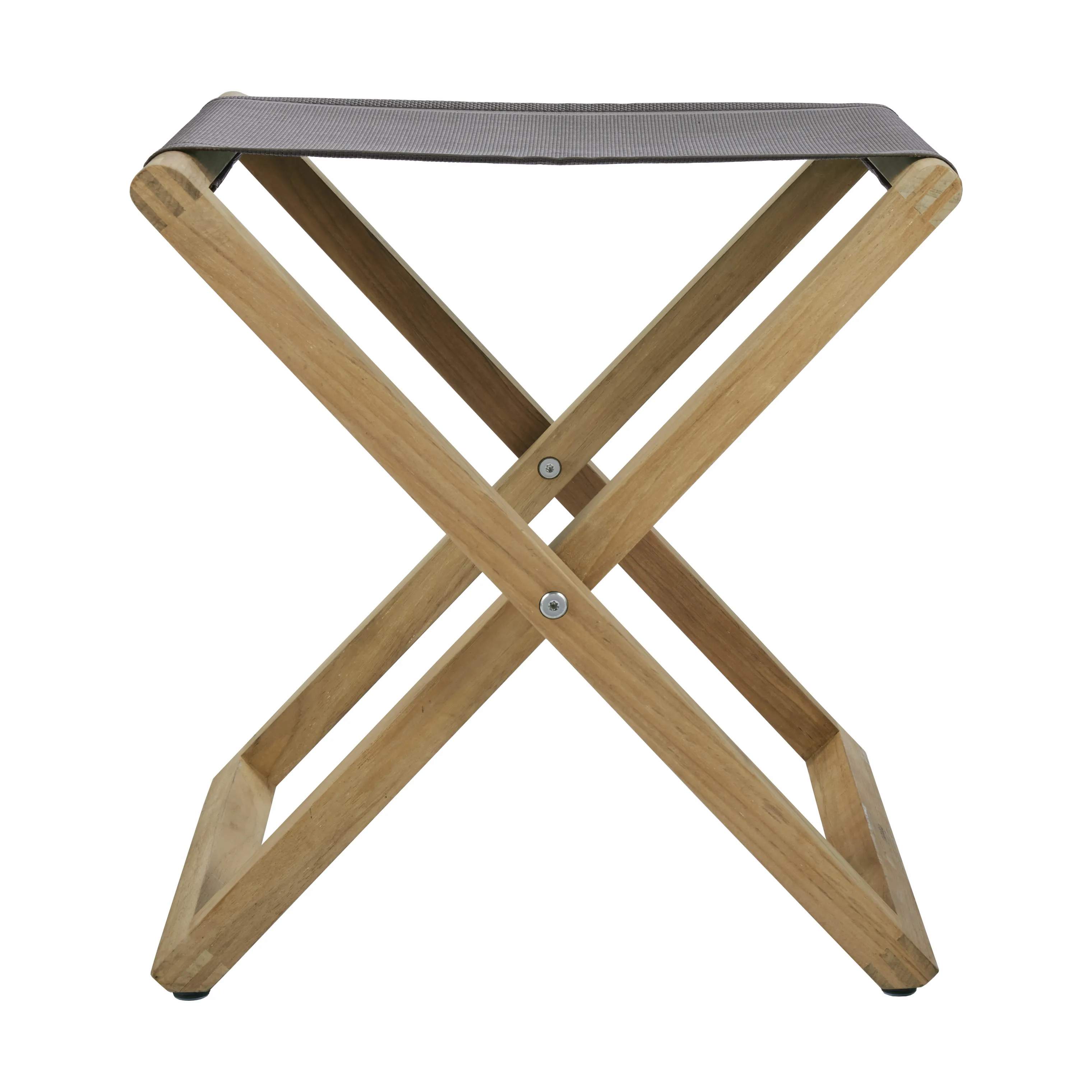 Mandalay Loungestole Langelinie Skammel i Teak/Olivengrøn, 6