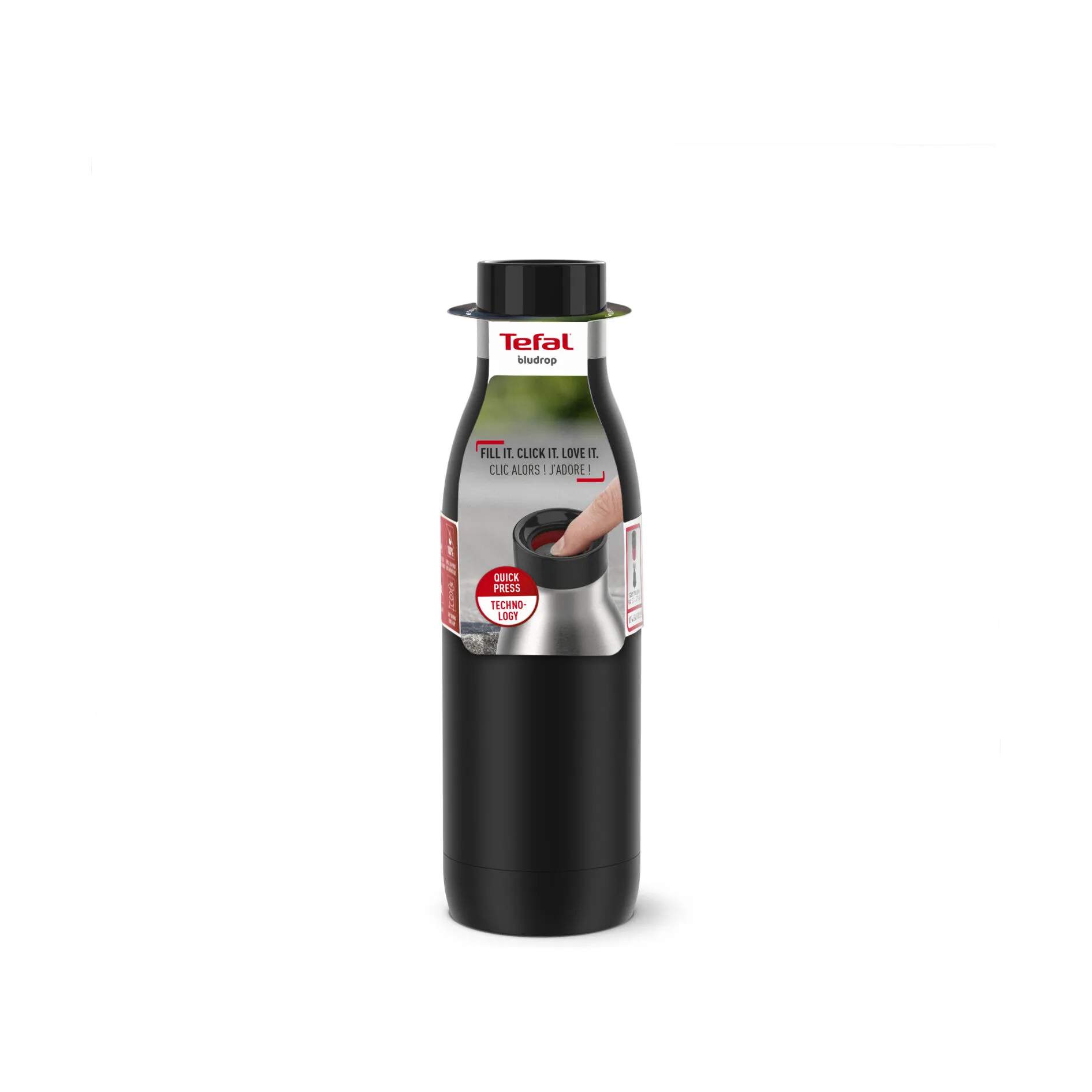 Tefal Termoflasker Bludrop Basic Termoflaske i Sort, 50 cl, 6