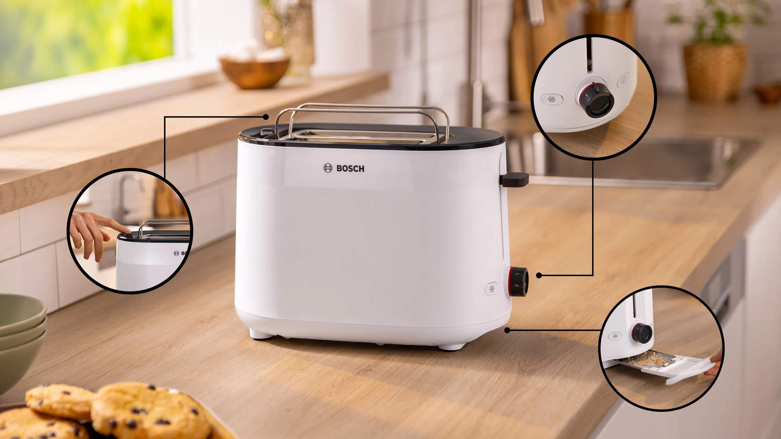 Bosch Brødristere MyMoment Brødrister i Hvid, 2
