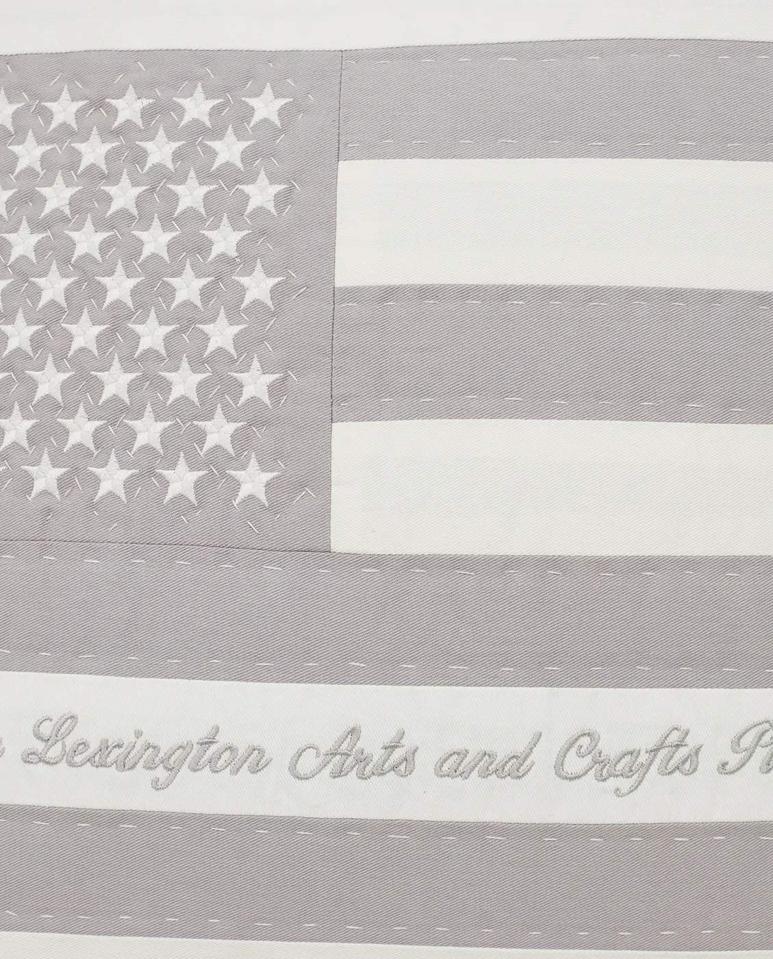 Lexington Pyntepudebetræk Arts & Crafts Cotton Twill Pudebetræk i Off White/Gray, 2