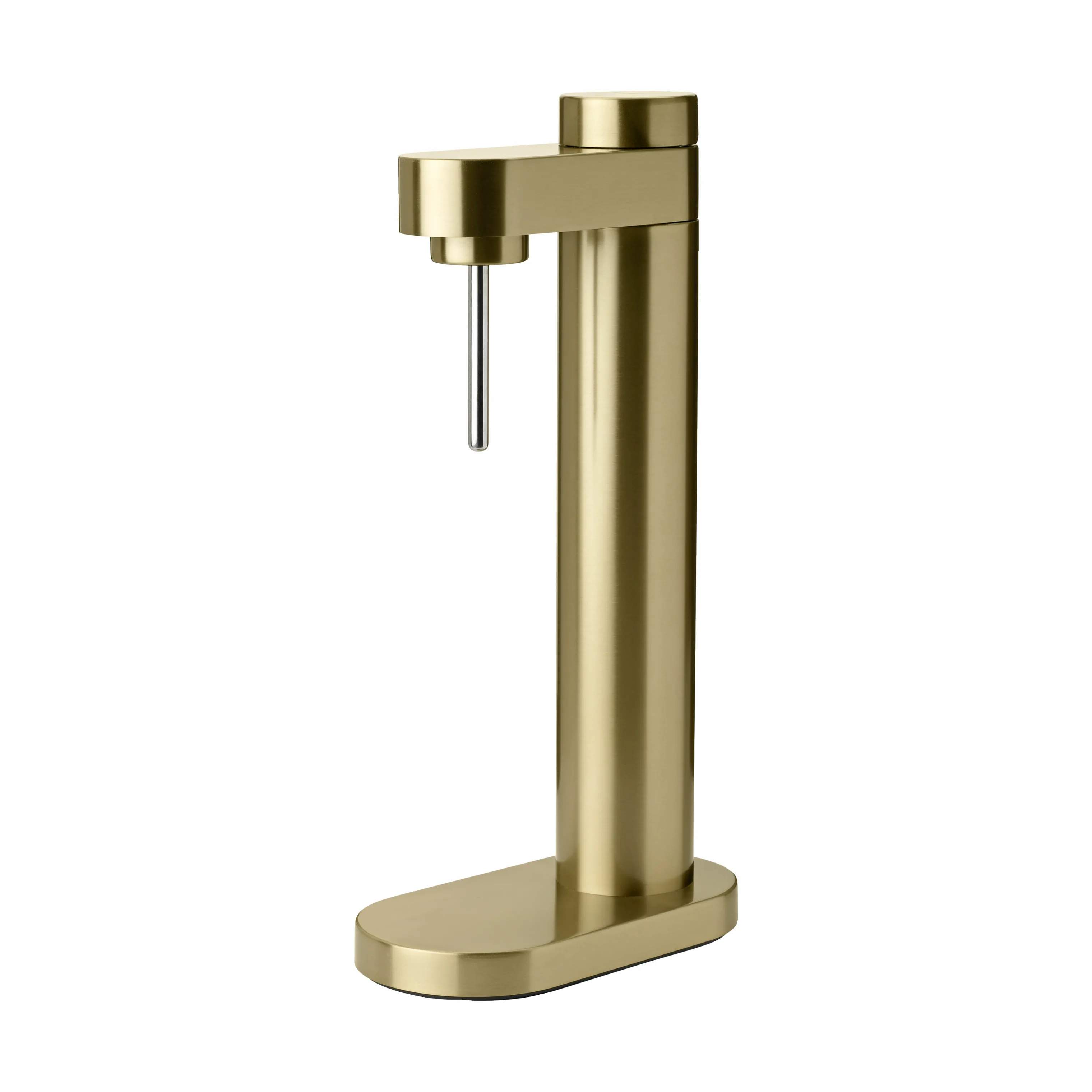 Brus Kulsyremaskine m. flaske, brushed brass, large