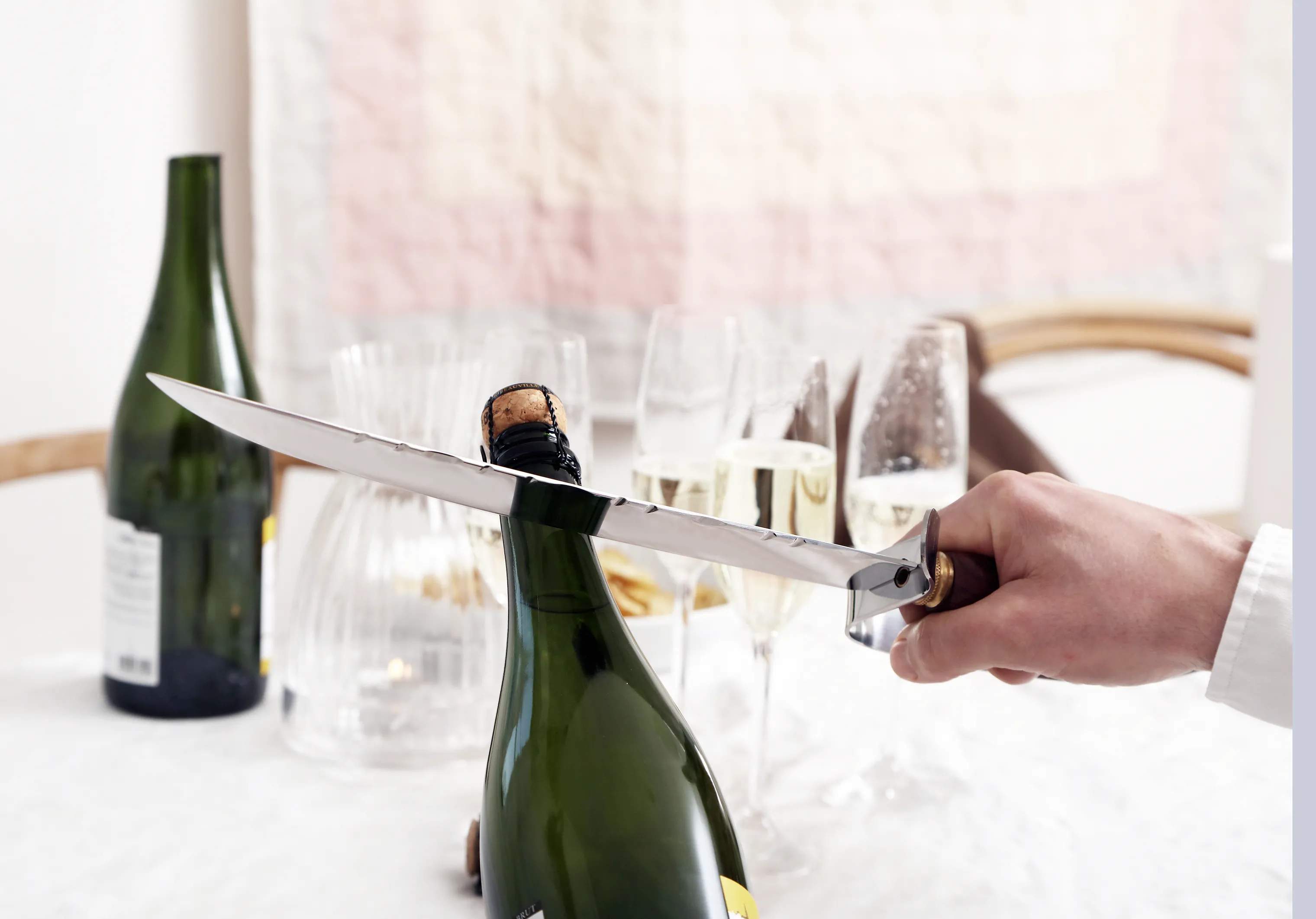 Sommelier by CASA Living Champagnesabler ZWILLING Sommelier Champagnesabel i Træ, 3