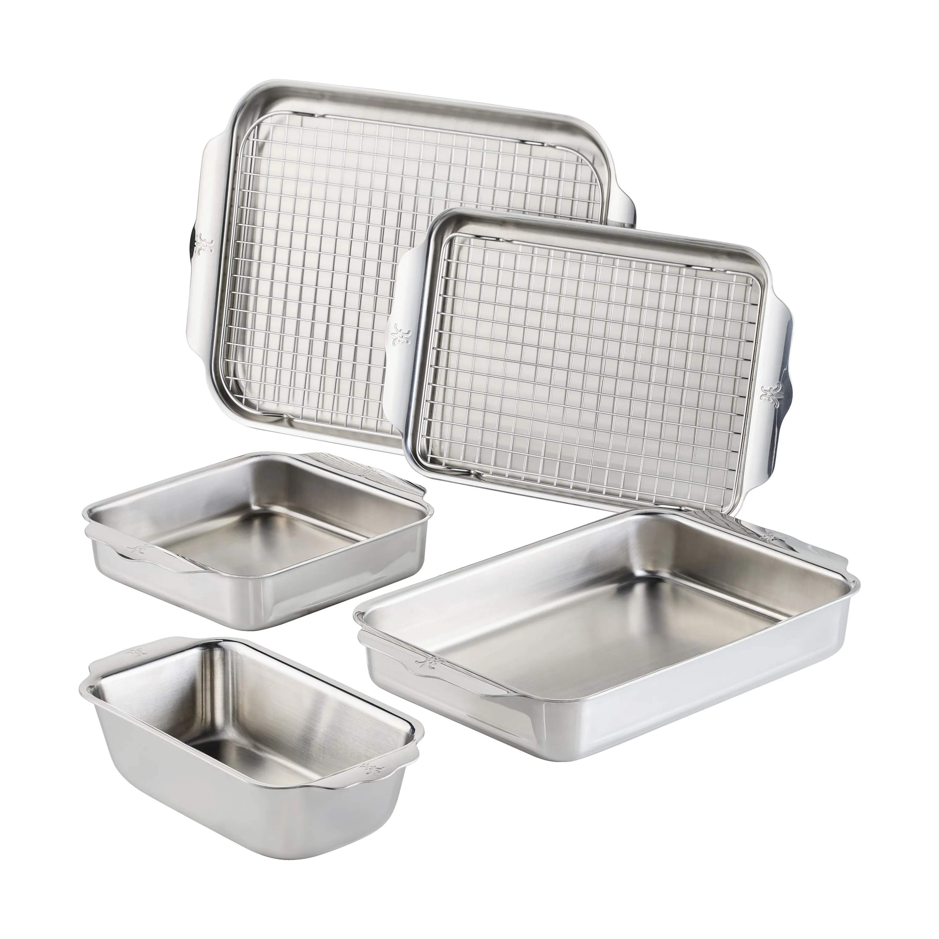 Hestan Bradepander OvenBond Bagesæt - 7 dele i Rustfrit stål, 1