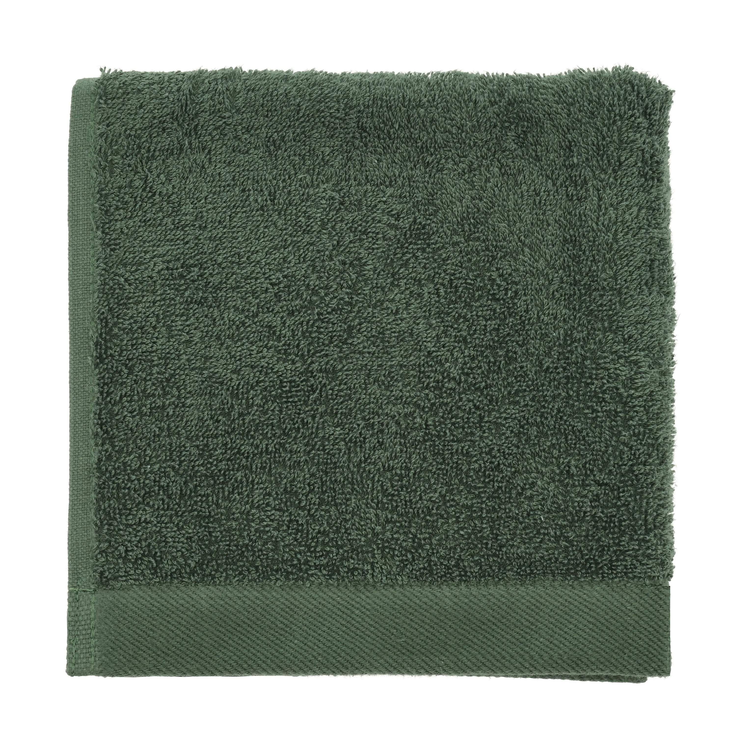 Organic Comfort Håndklæde, pine green, large