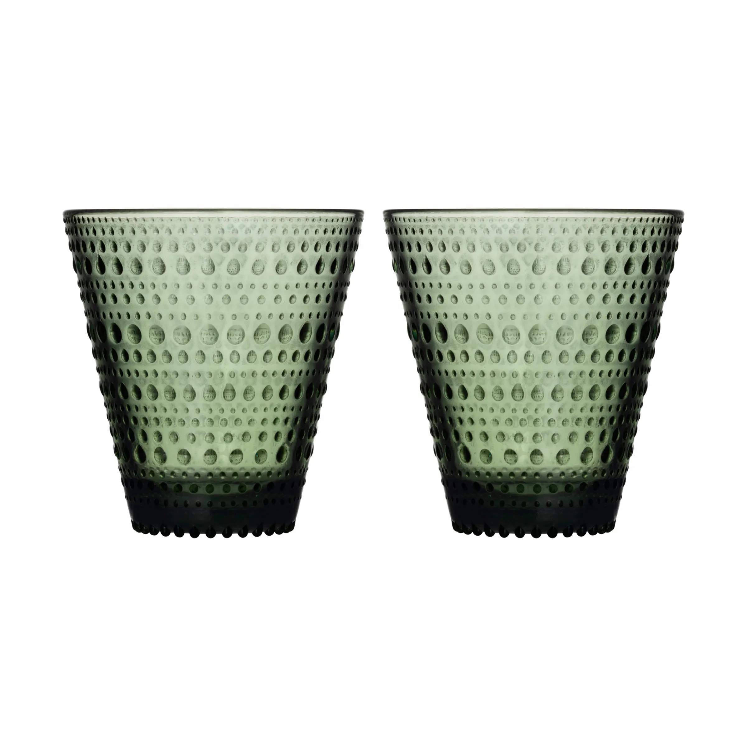 Kastehelmi Vandglas - 2 stk., pine green, large