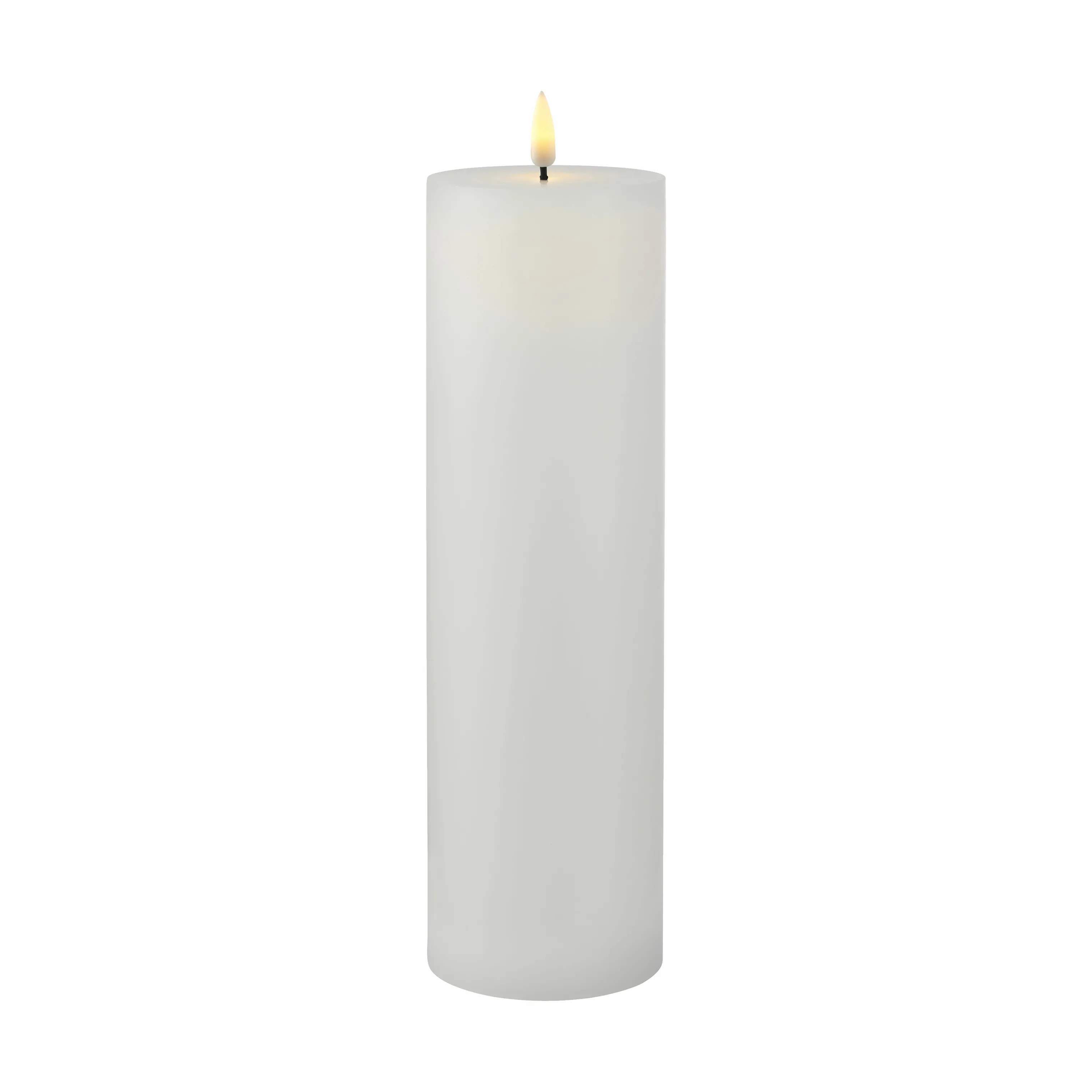 Sirius LED-lys Sille Genopladelig LED Bloklys i Hvid, H25 x Ø7,5 cm, 1