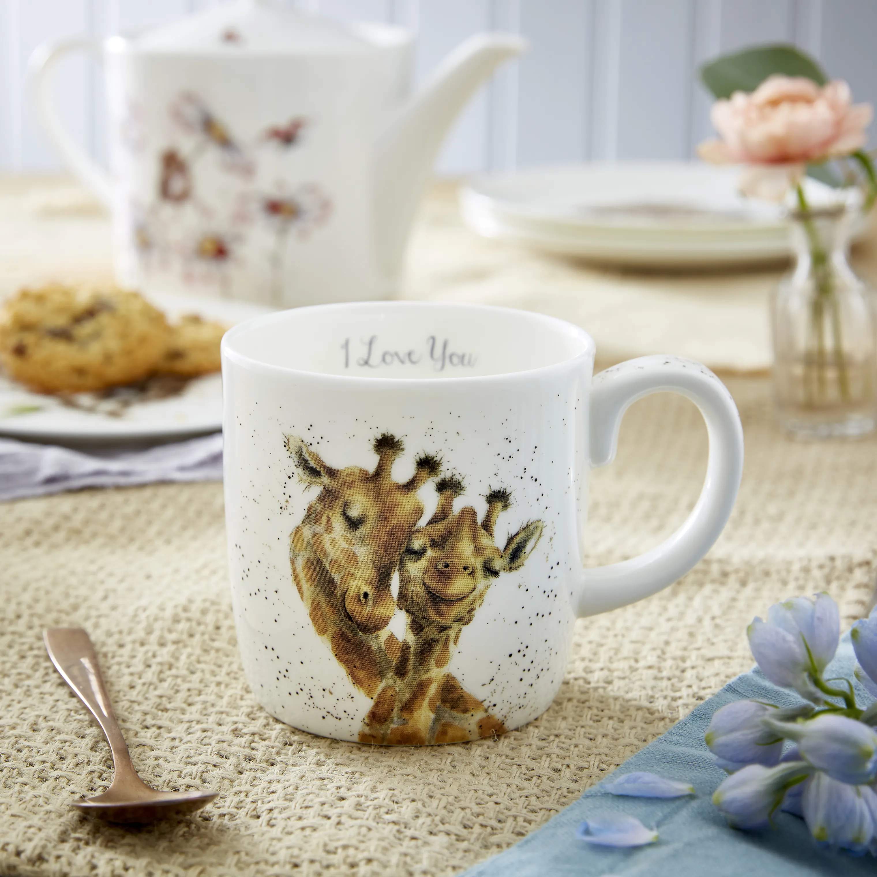 Royal Worcester Krus og kopper med hank Wrendale Krus - I love you i Giraf, 3
