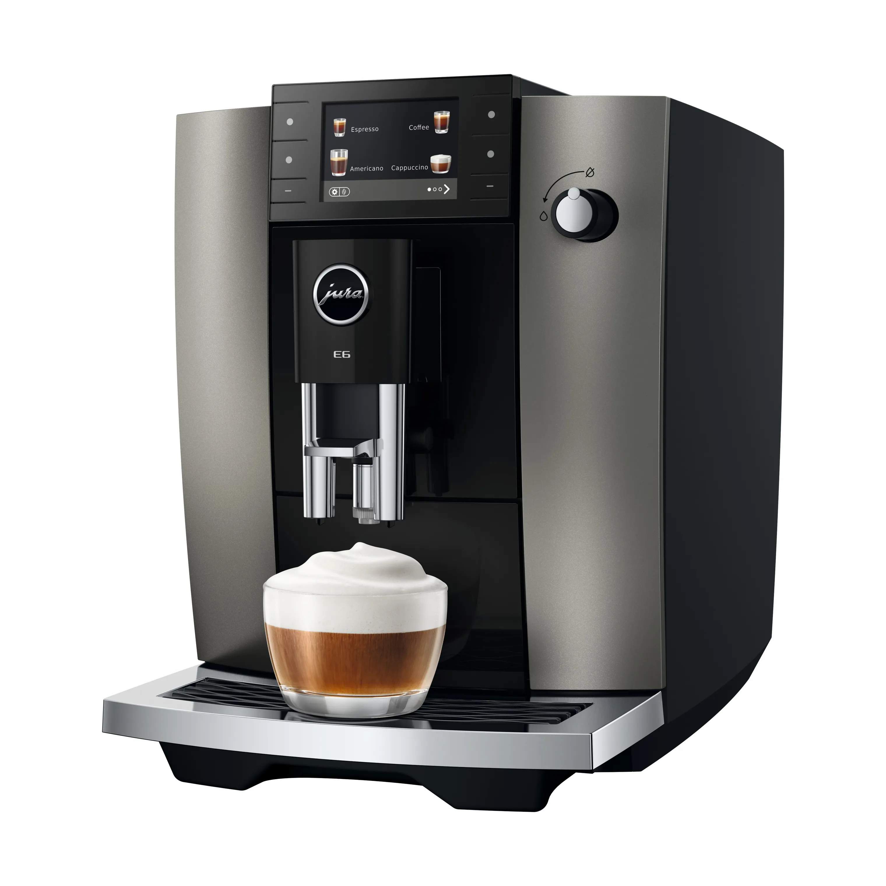 JURA Kaffemaskiner E6 (EB) E6 (ED) Kaffemaskine i Dark Inox, 5