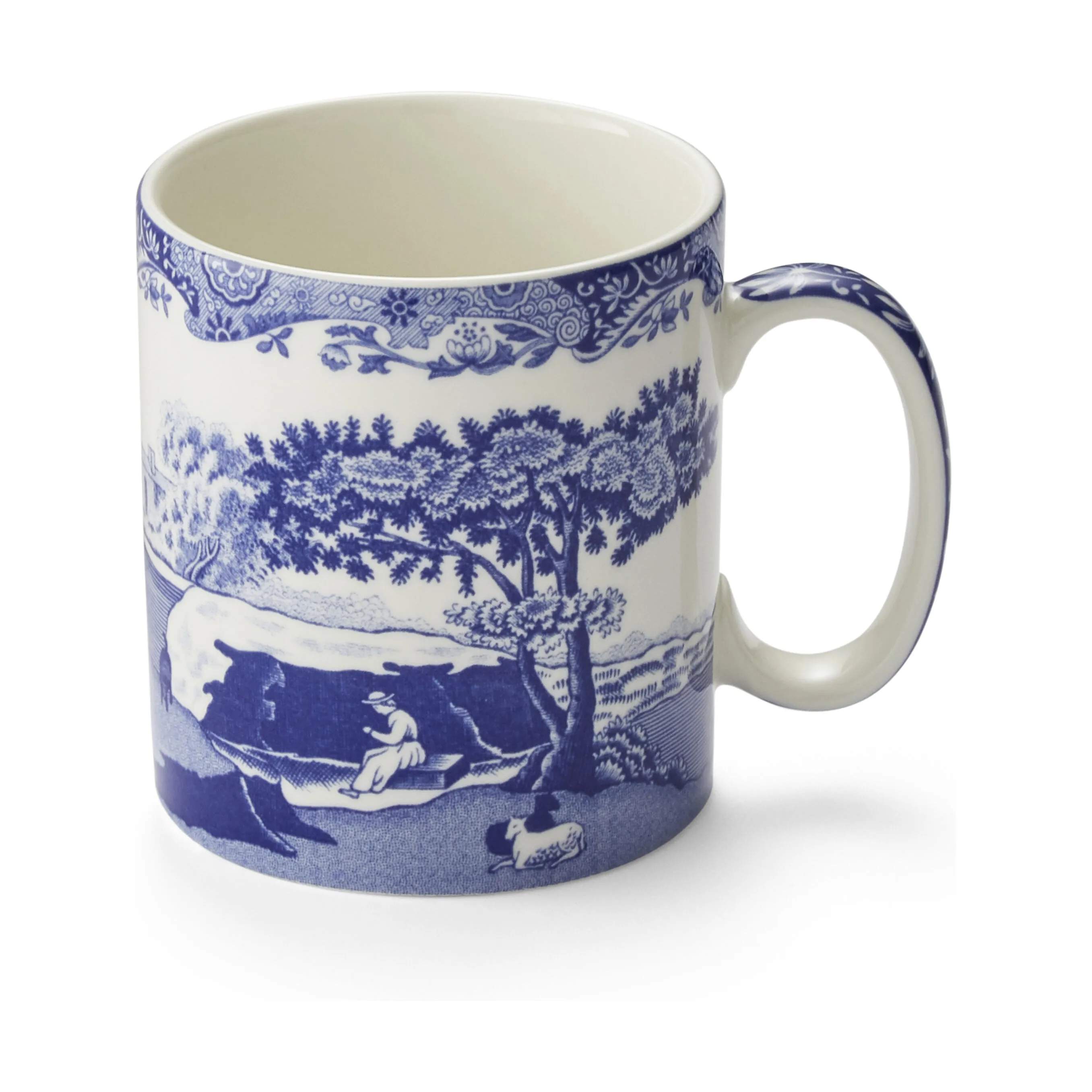 Spode Krus og kopper med hank Blue Italian Blue Italien Krus i blå/hvid, 1