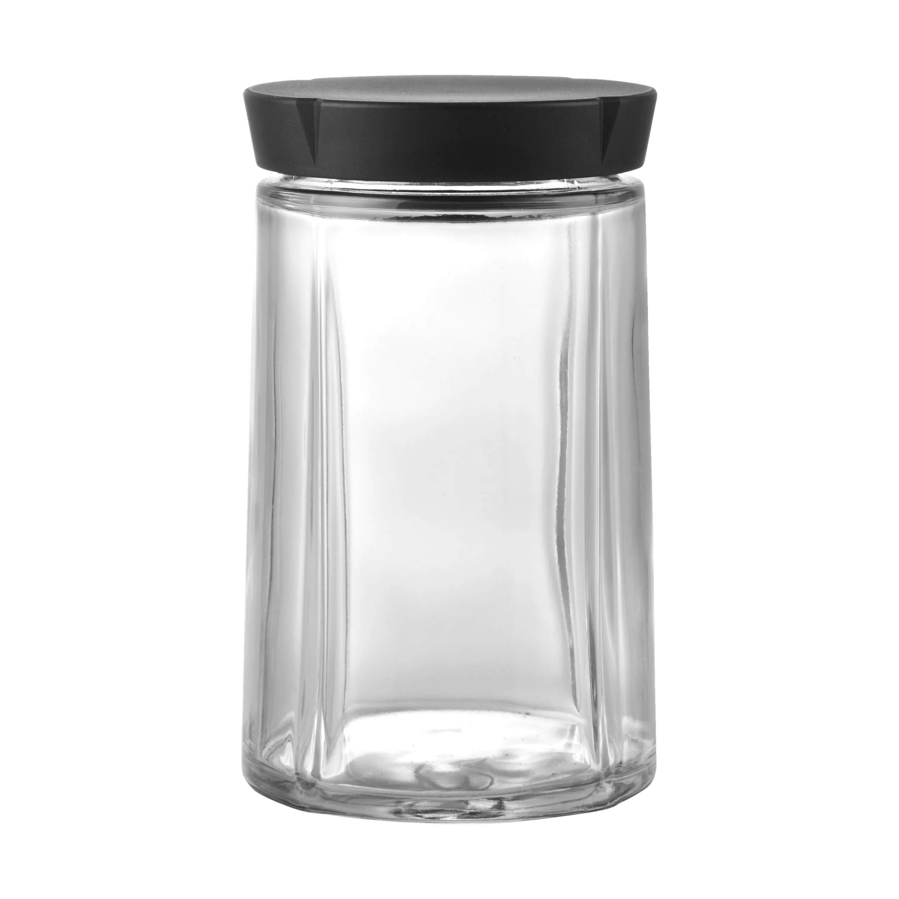 Grand Cru Opbevaringsglas, klar/sort, large