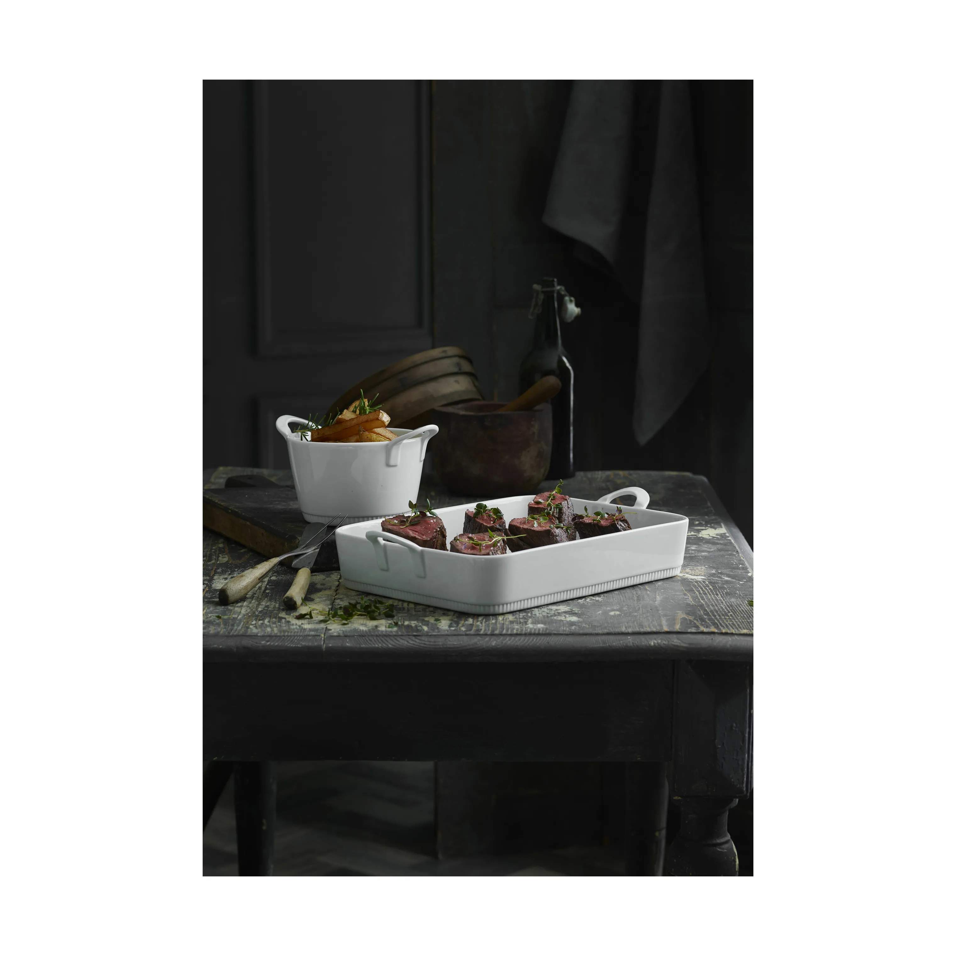 Pillivuyt Ovnfaste fade Toulouse Lasagnefad i Hvid, 34 cm, 3