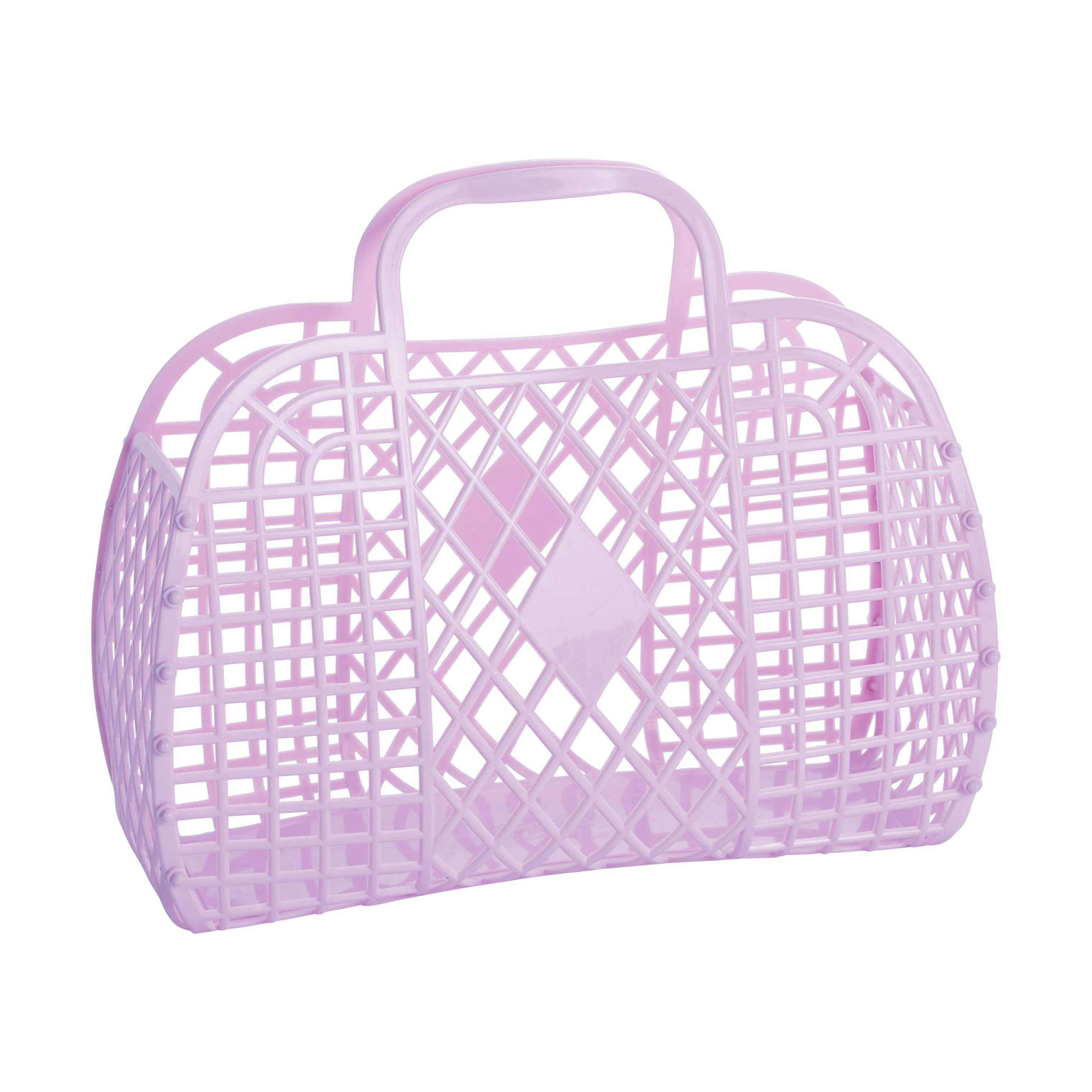 Retro Taske - Stor, lilac b 14 x l 35 x h 30 cm, large