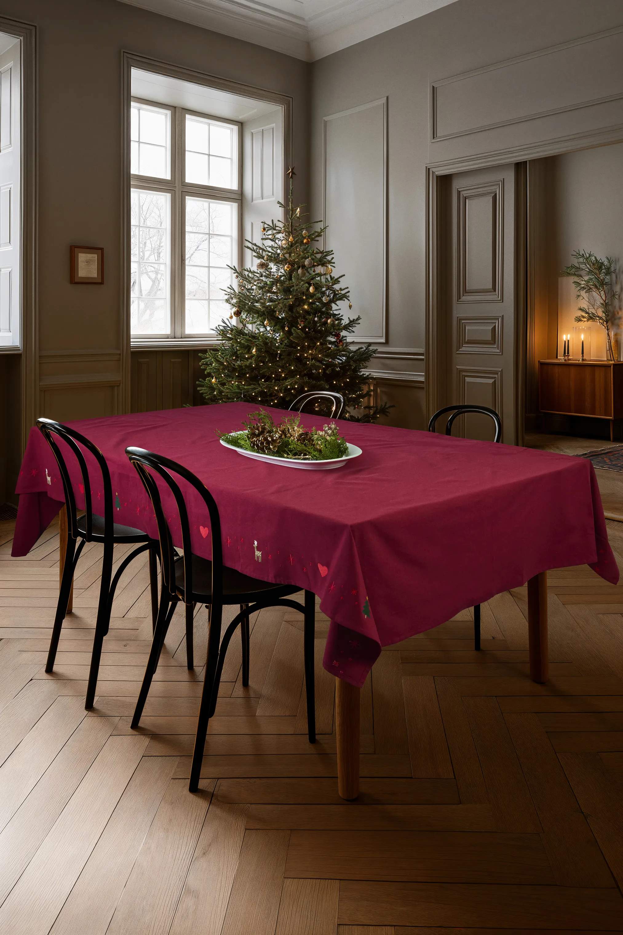 Juna Duge Christmas Fable Dug i Rød, 270 cm, 4