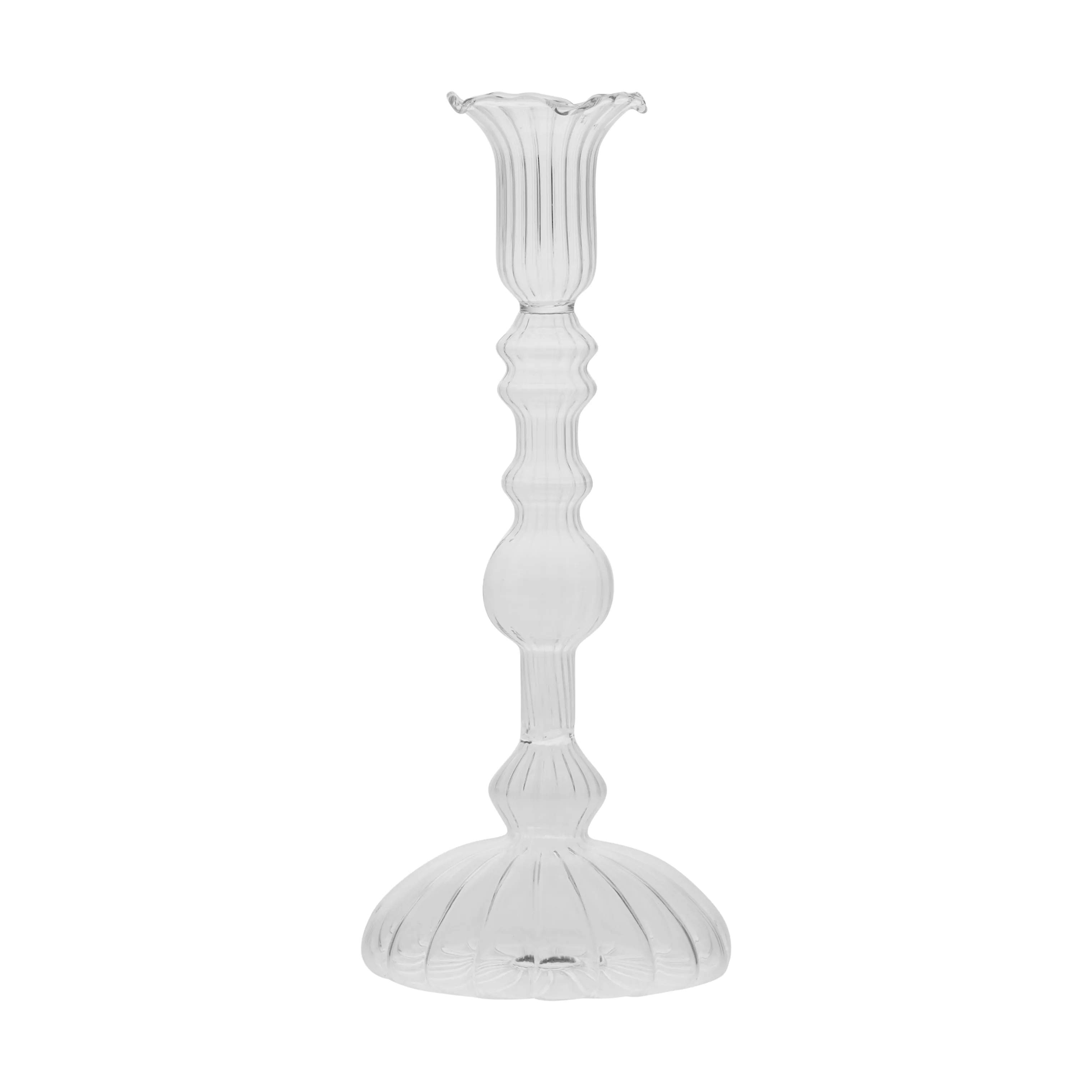 Lene Bjerre Kronelysestage Astalina Lysestage i transparent, 23 cm, 1