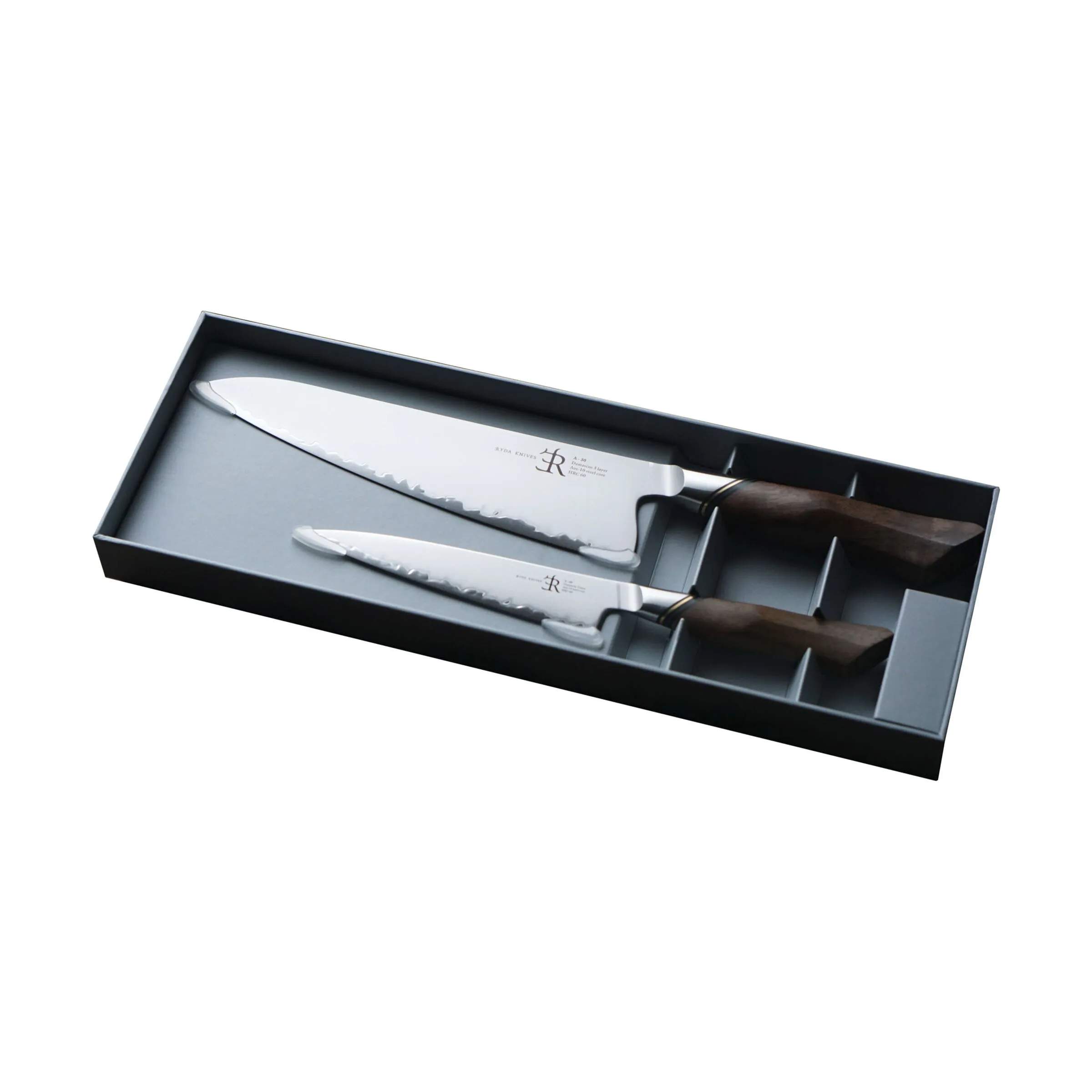 Ryda Knives Knivsæt A30 Gavesæt - 2 dele i rustfrit stål/brun, 1