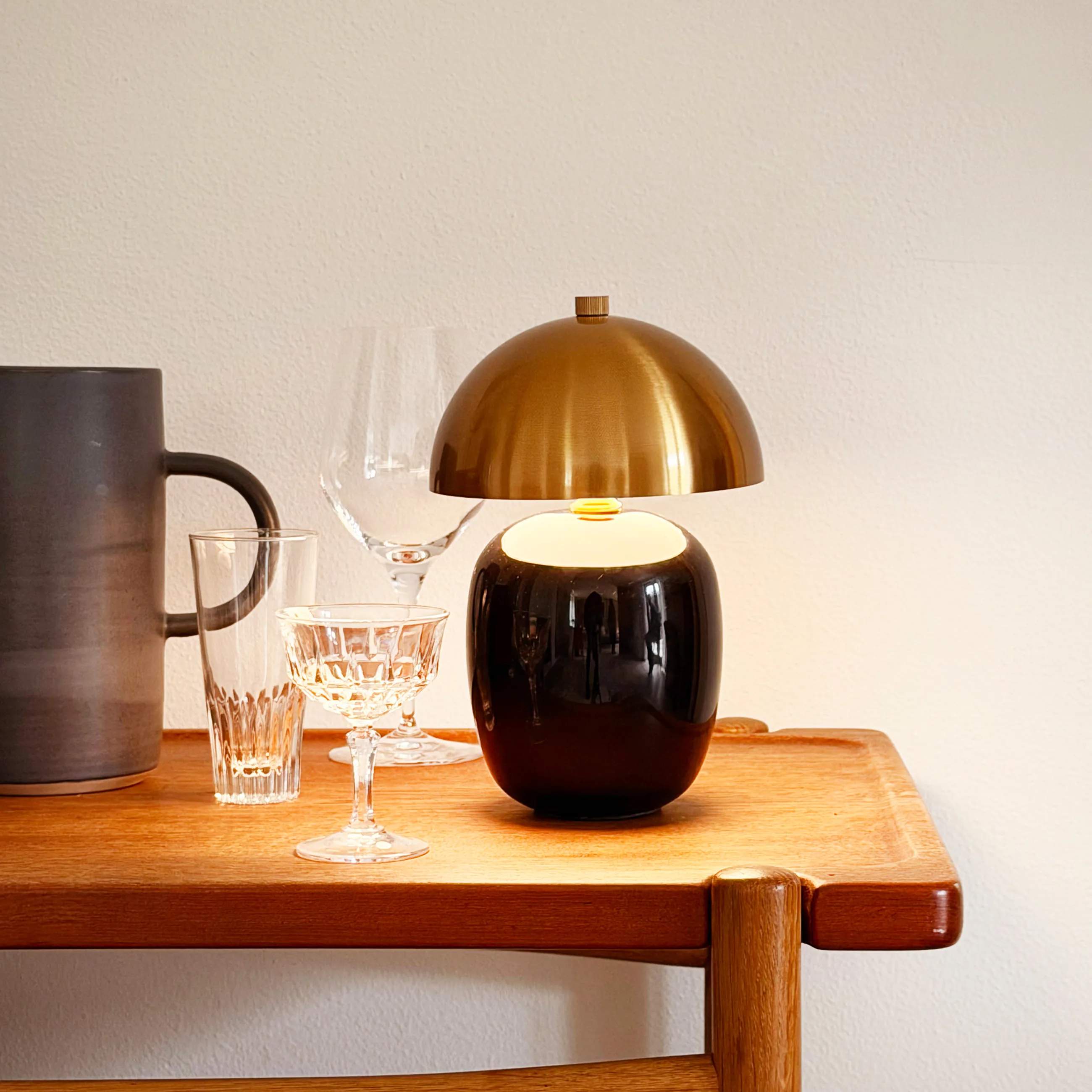 Dyberg Larsen Bordlamper Manhatten Bordlampe i Sort/ Messing, 3