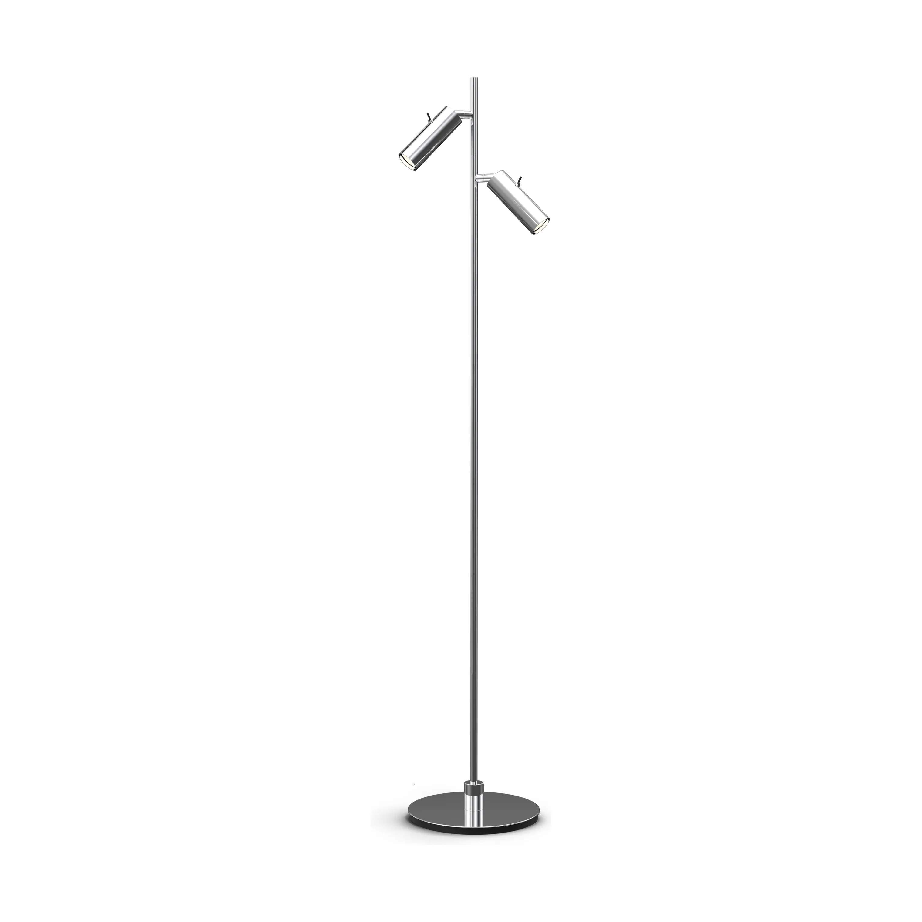 Herstal Gulvlamper Pipeline Gulvlampe i Krom med 2 spot, 1