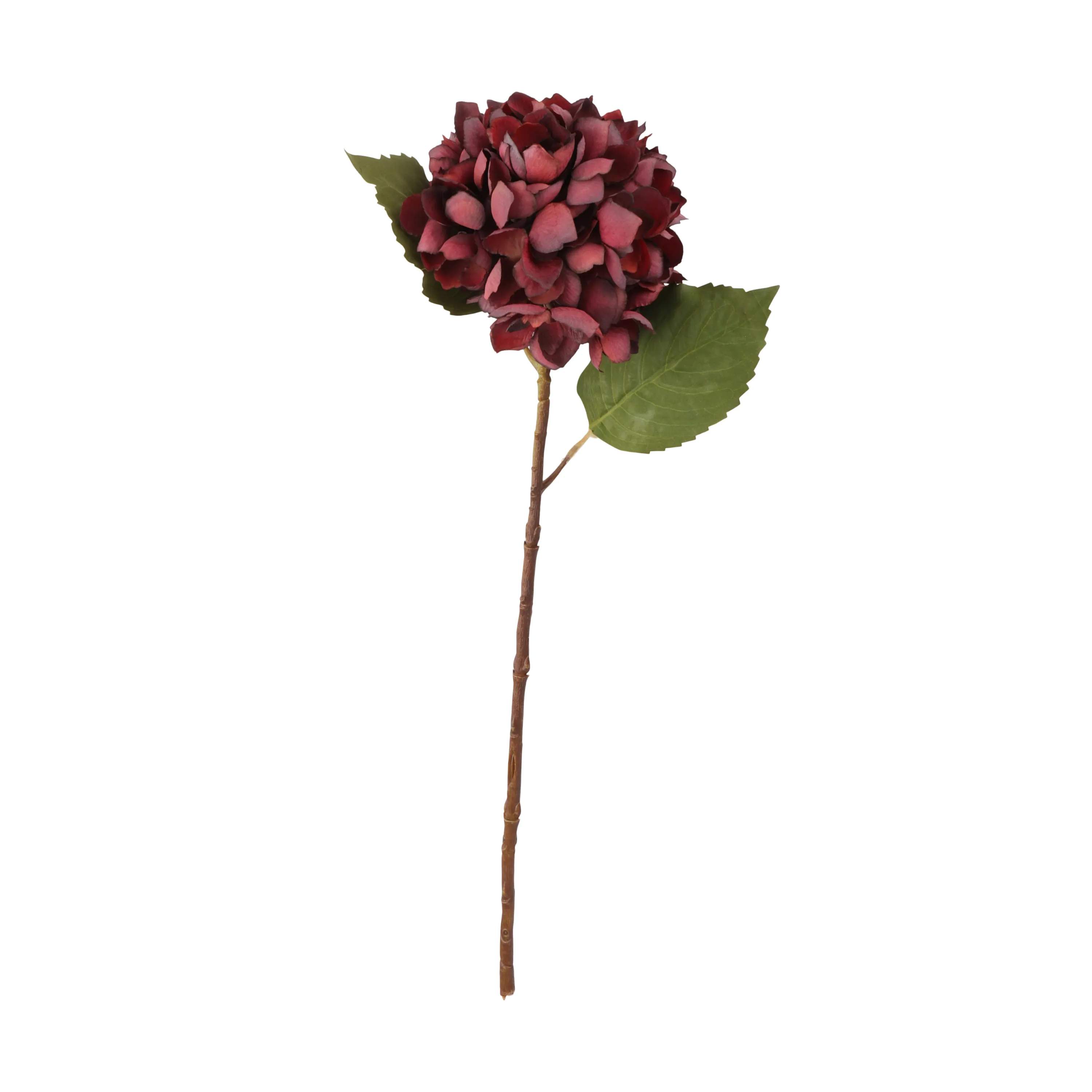 CASA Living Kunstige blomster Kunstig Blomst - Hortensia i Rød hortensia, 1