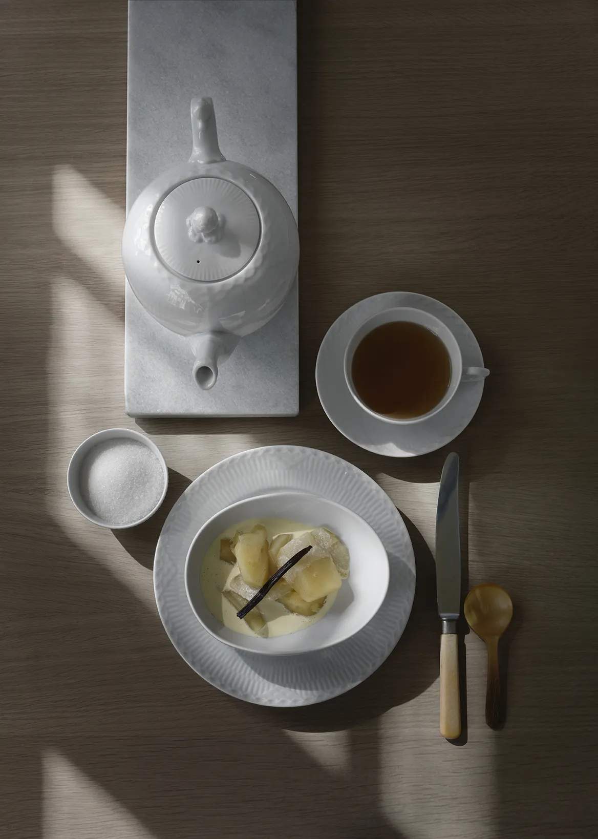Royal Copenhagen Tekander Hvid Halvblonde Tekande i Hvid, 3